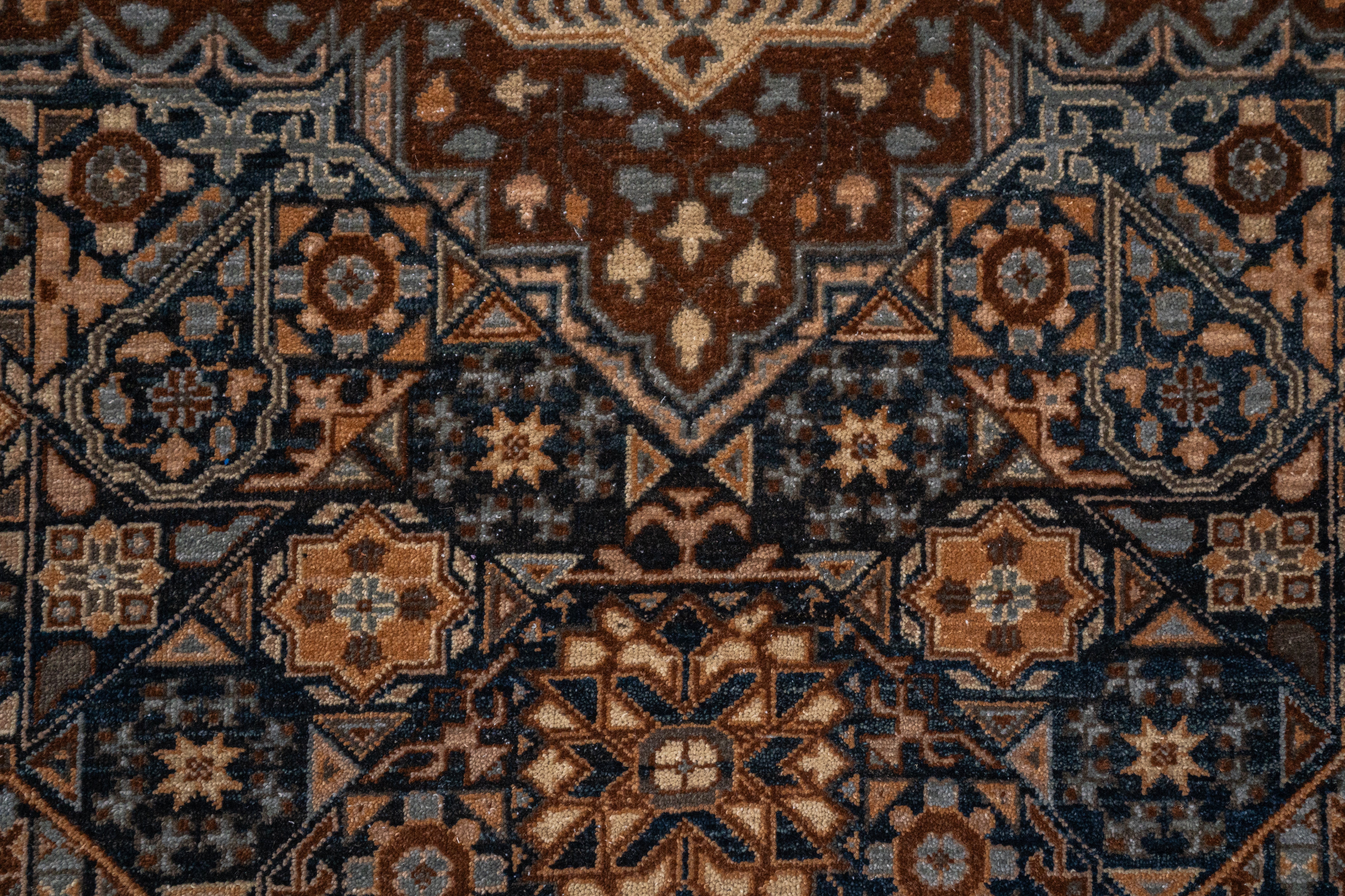 Handknotted Carpet DIA- 833 MAMLOOK,  DENIM & MULTI