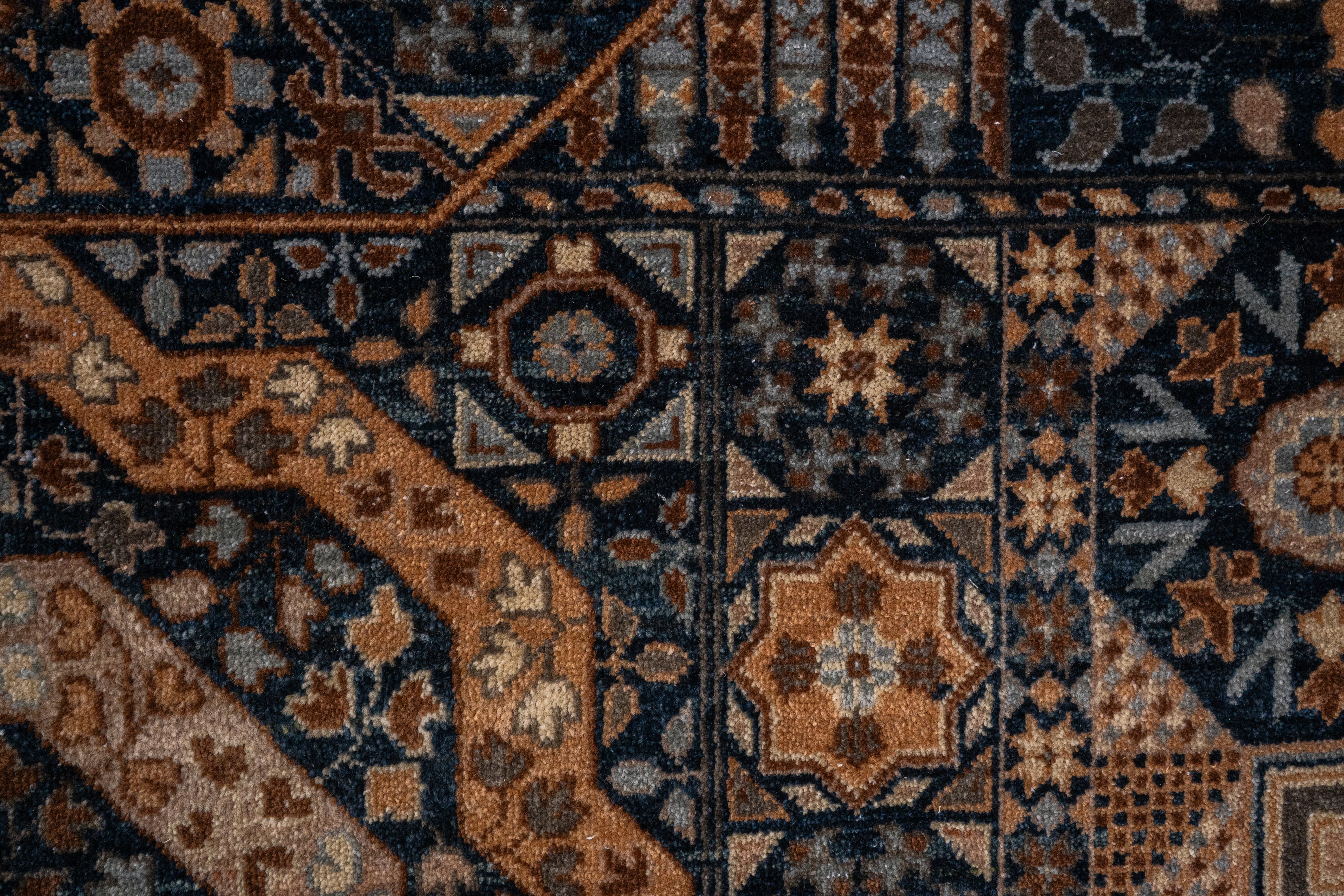 Handknotted Carpet DIA- 833 MAMLOOK,  DENIM & MULTI