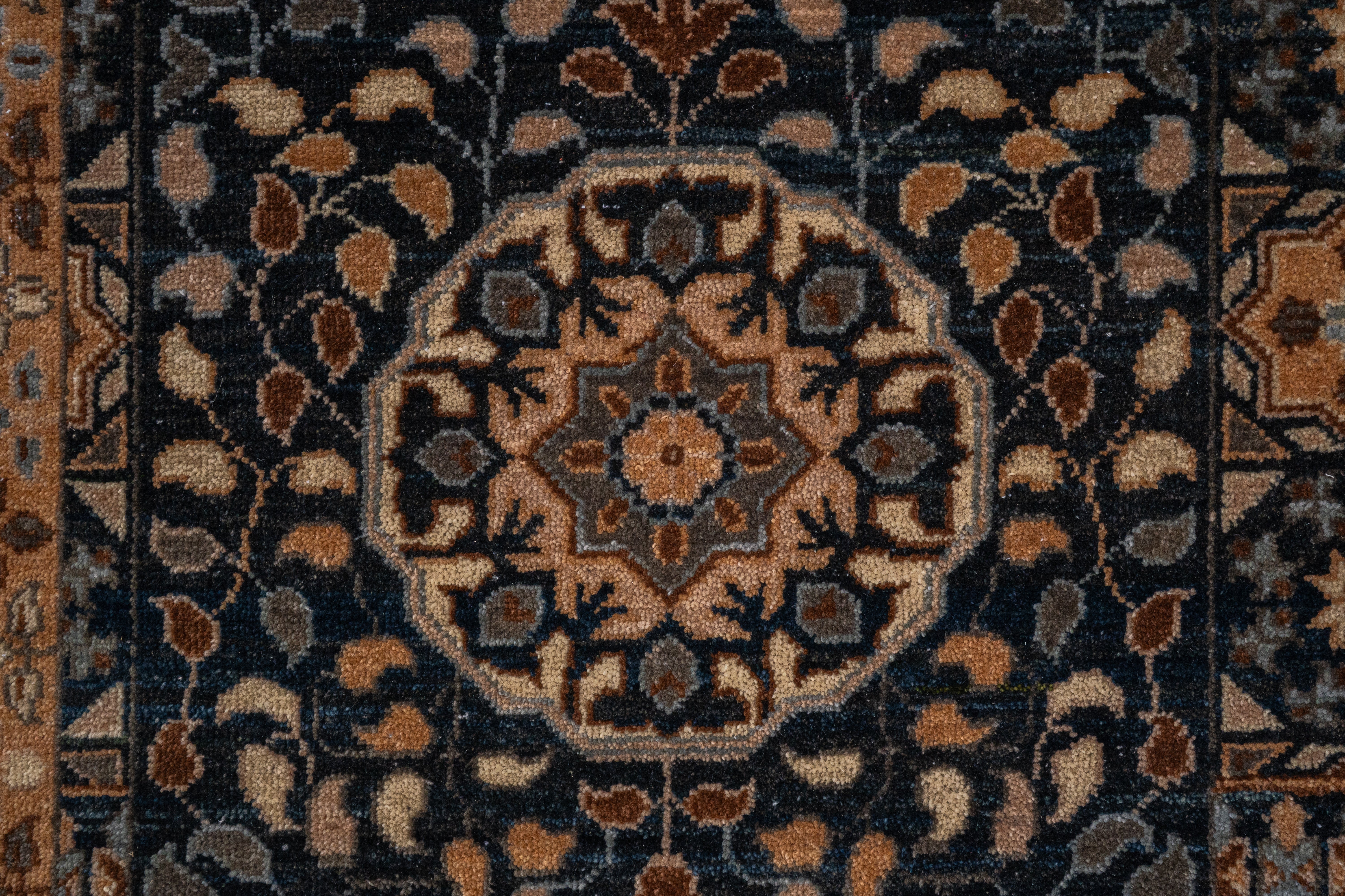 Handknotted Carpet DIA- 833 MAMLOOK,  DENIM & MULTI