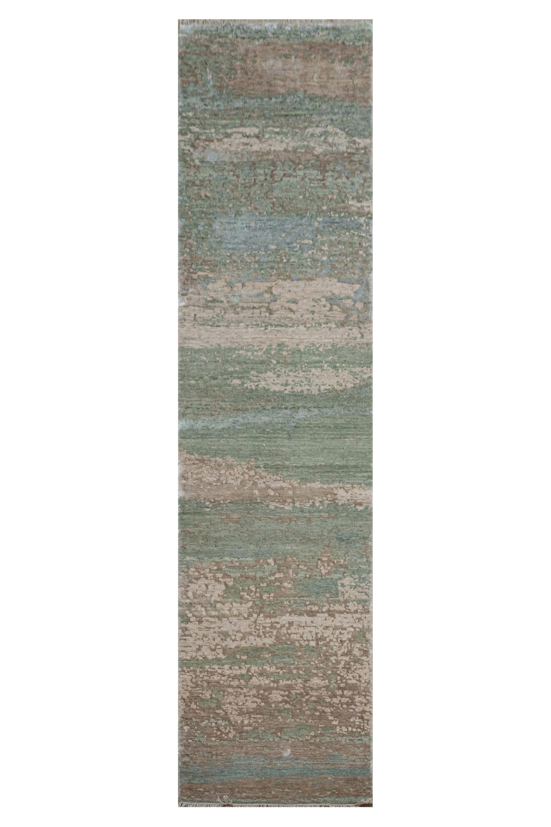 Abstract Handknotted Carpet DIA- 840 GALAXY FLOOR, DESERT SAND, ARTICHOKE LIVER CHESTNUT