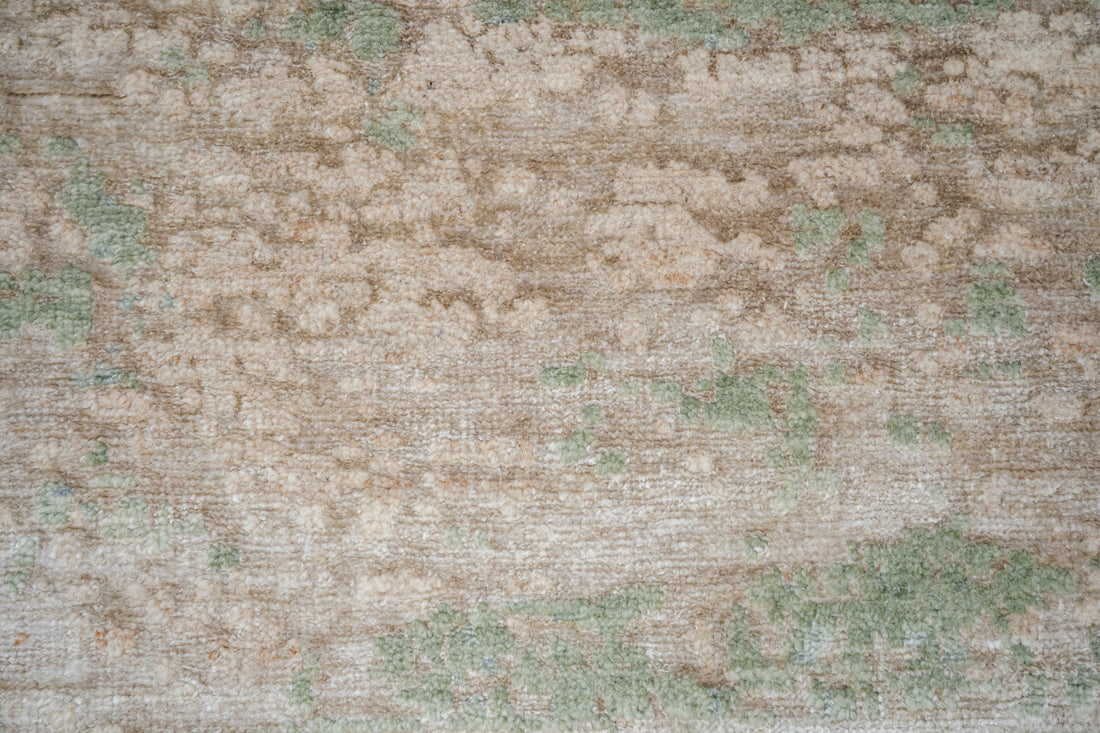 Abstract Handknotted Carpet DIA- 840 GALAXY FLOOR, DESERT SAND, ARTICHOKE LIVER CHESTNUT