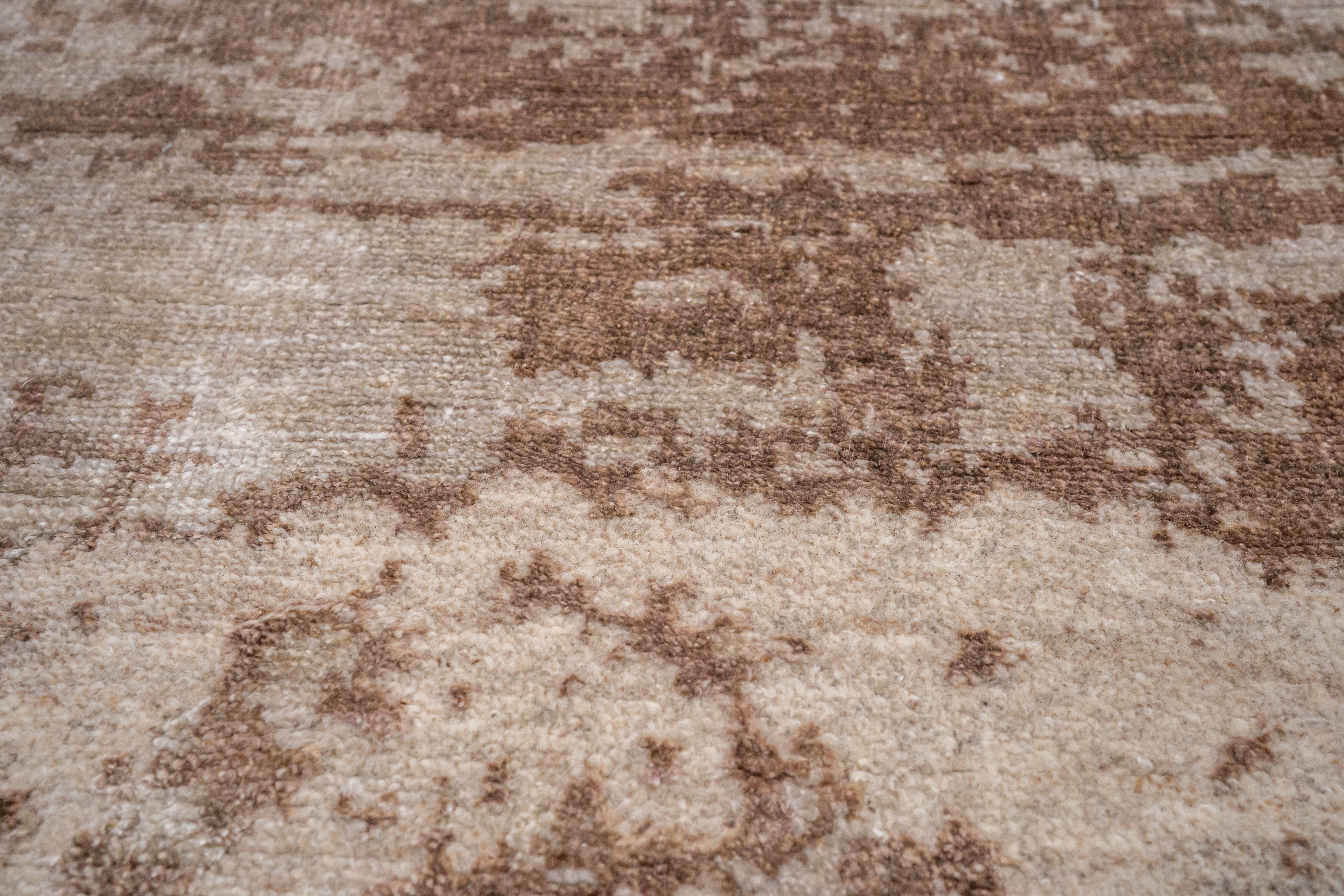 Abstract Design  Handknotted Carpet DIA- 843 GALAXY 23,  Ivory & Brown