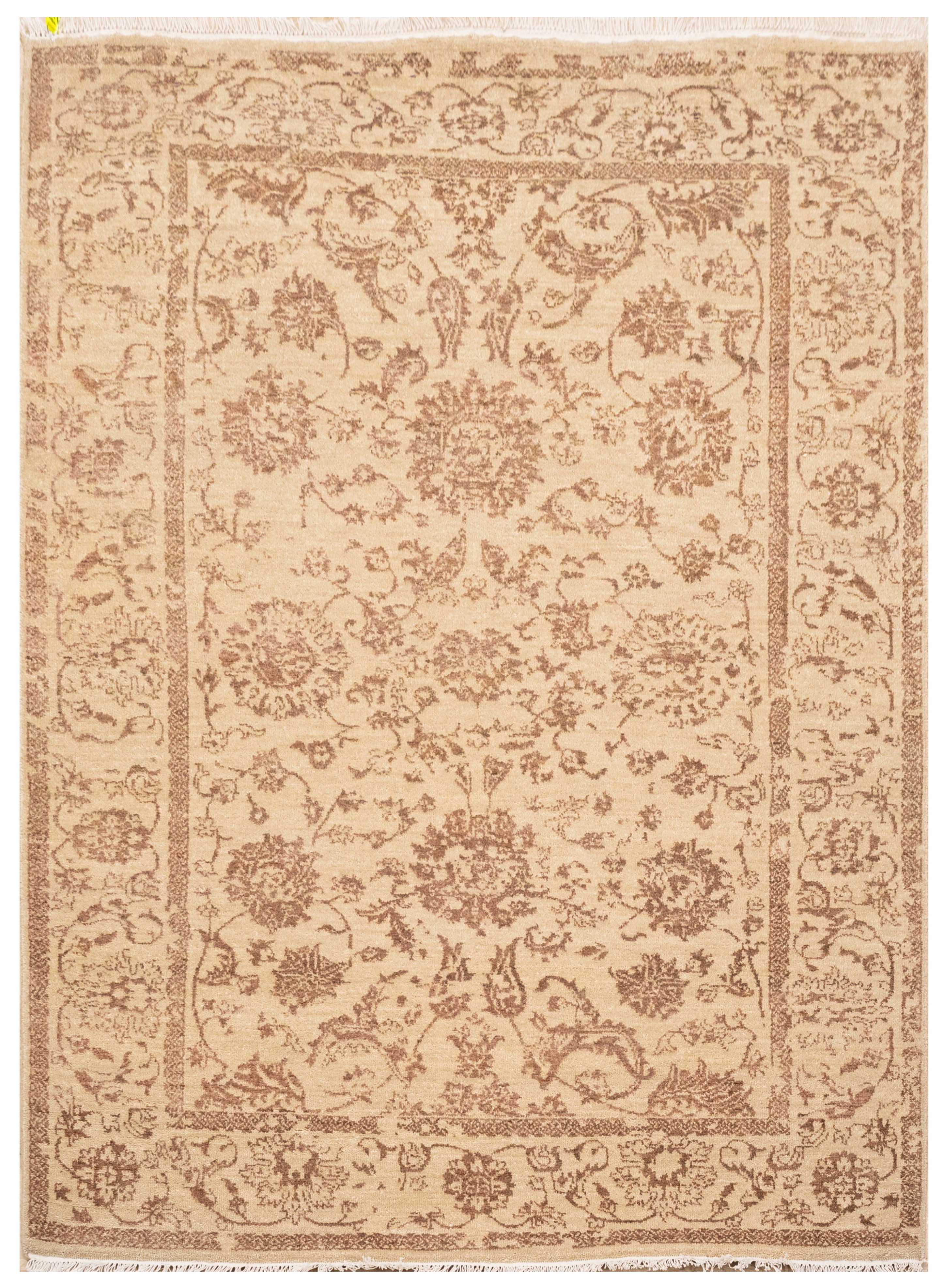 Handknotted Carpet DIA- 852 JK-A, Desert Sand & Café Au Lait