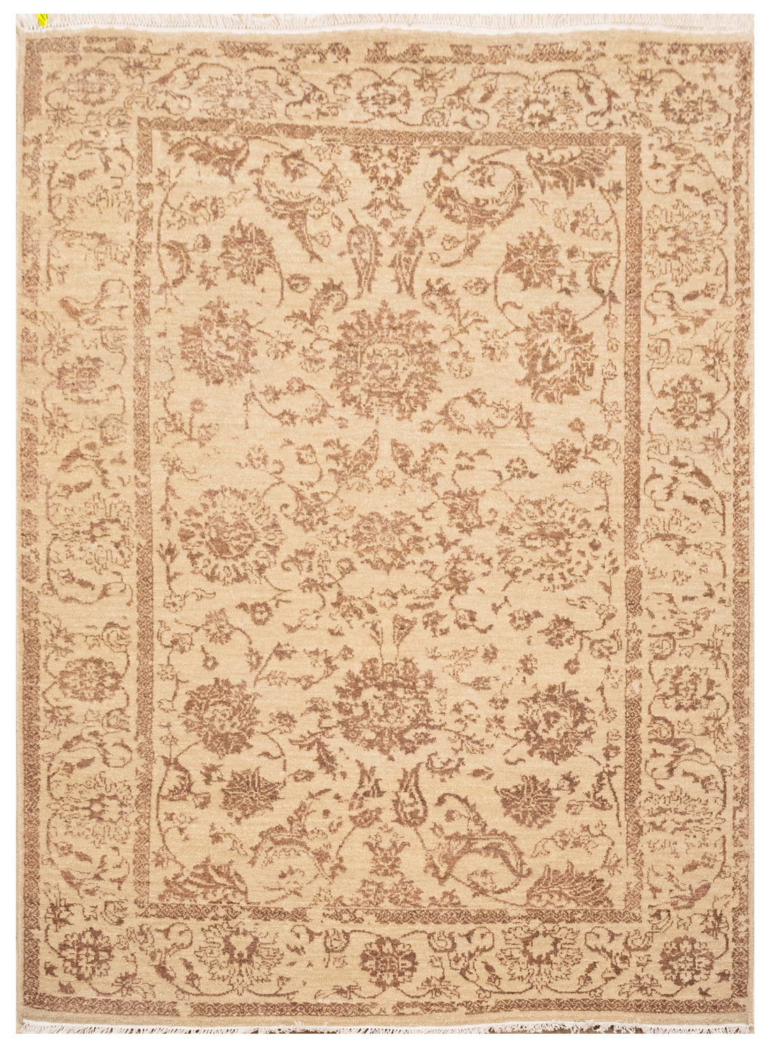 Handknotted Carpet DIA- 852 JK-A, Desert Sand & Café Au Lait