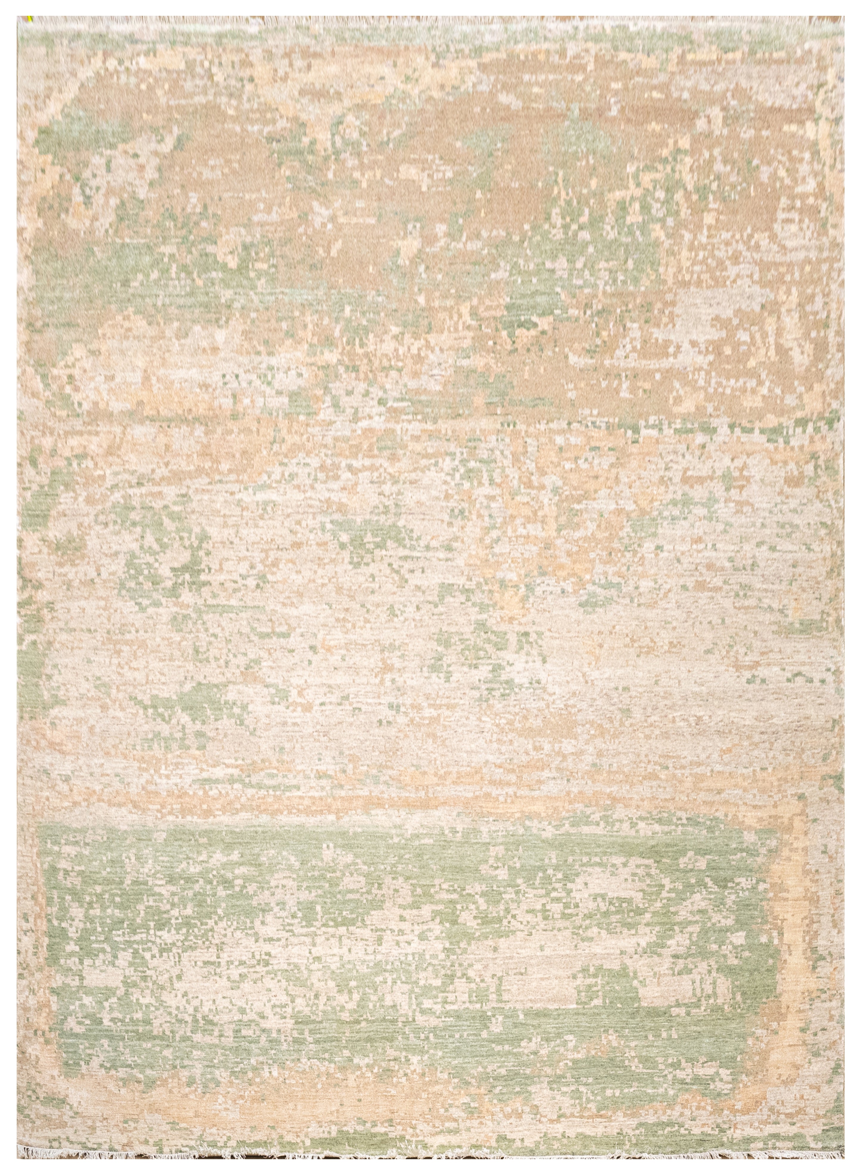 Abstract Design  Handknotted Carpet DIA - 859 GALAXY 15, Artichoke, Pale Taupe & Dust Storm
