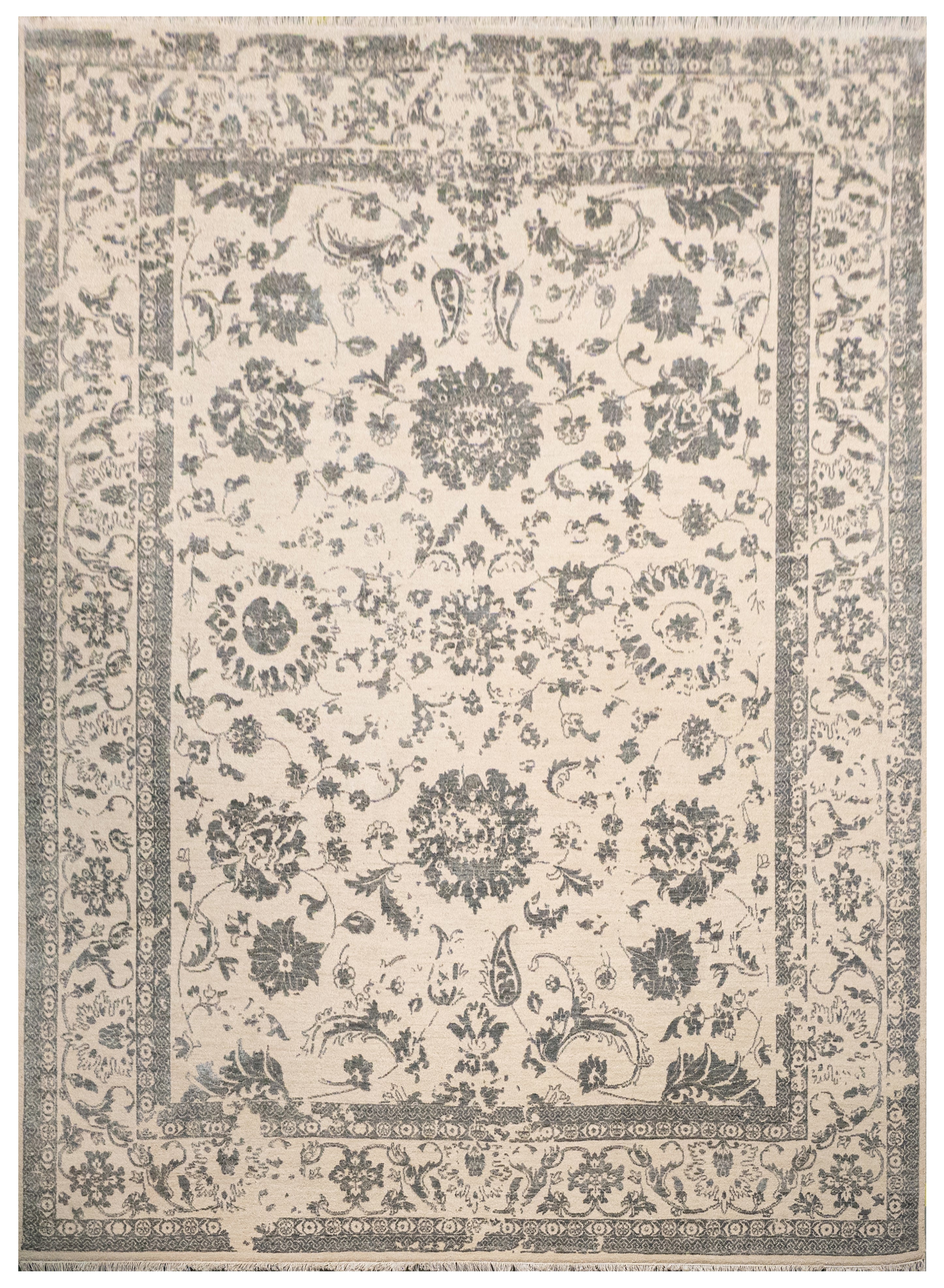 DIA- 861 Noor-e-Nazakat- Baunilha Escuro e Cinza Granito