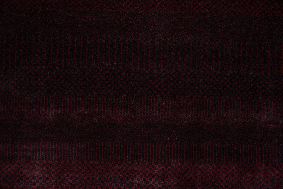 Handknotted Carpet DIA- 876 MCN,  Rust & Black