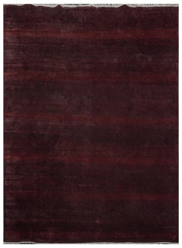 Handknotted Carpet DIA- 876 MCN,  Rust & Black