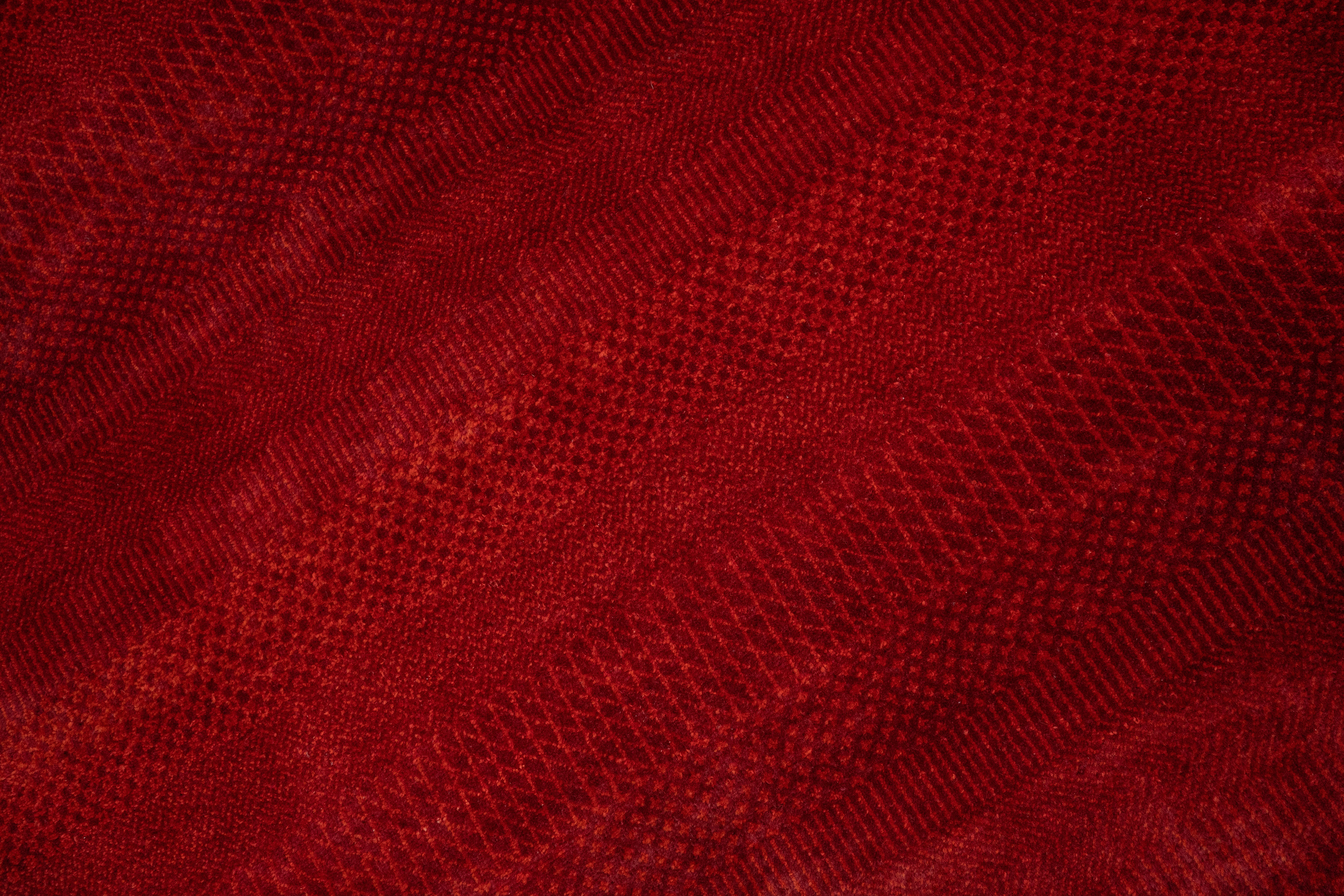 Handknotted  Rug DIA- 878 MCN, Red & Rust