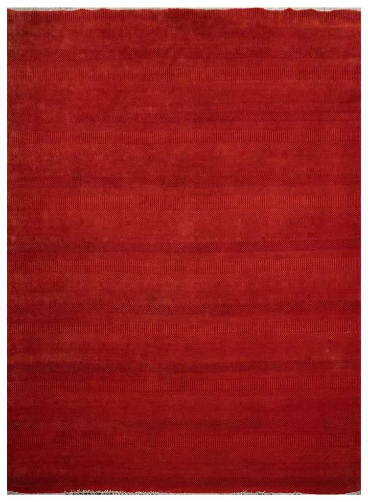 Handknotted Carpet, DIA- 881 MCN, Red & Rust