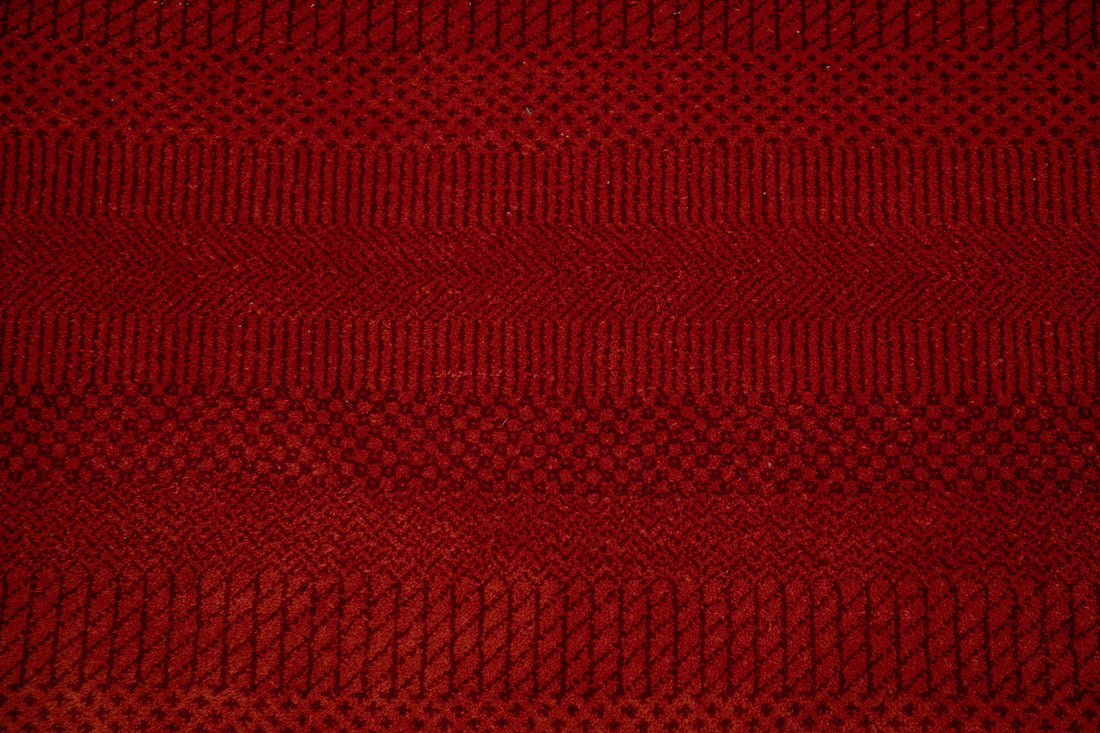 Handknotted Carpet, DIA- 892 MCN, Red & Rust