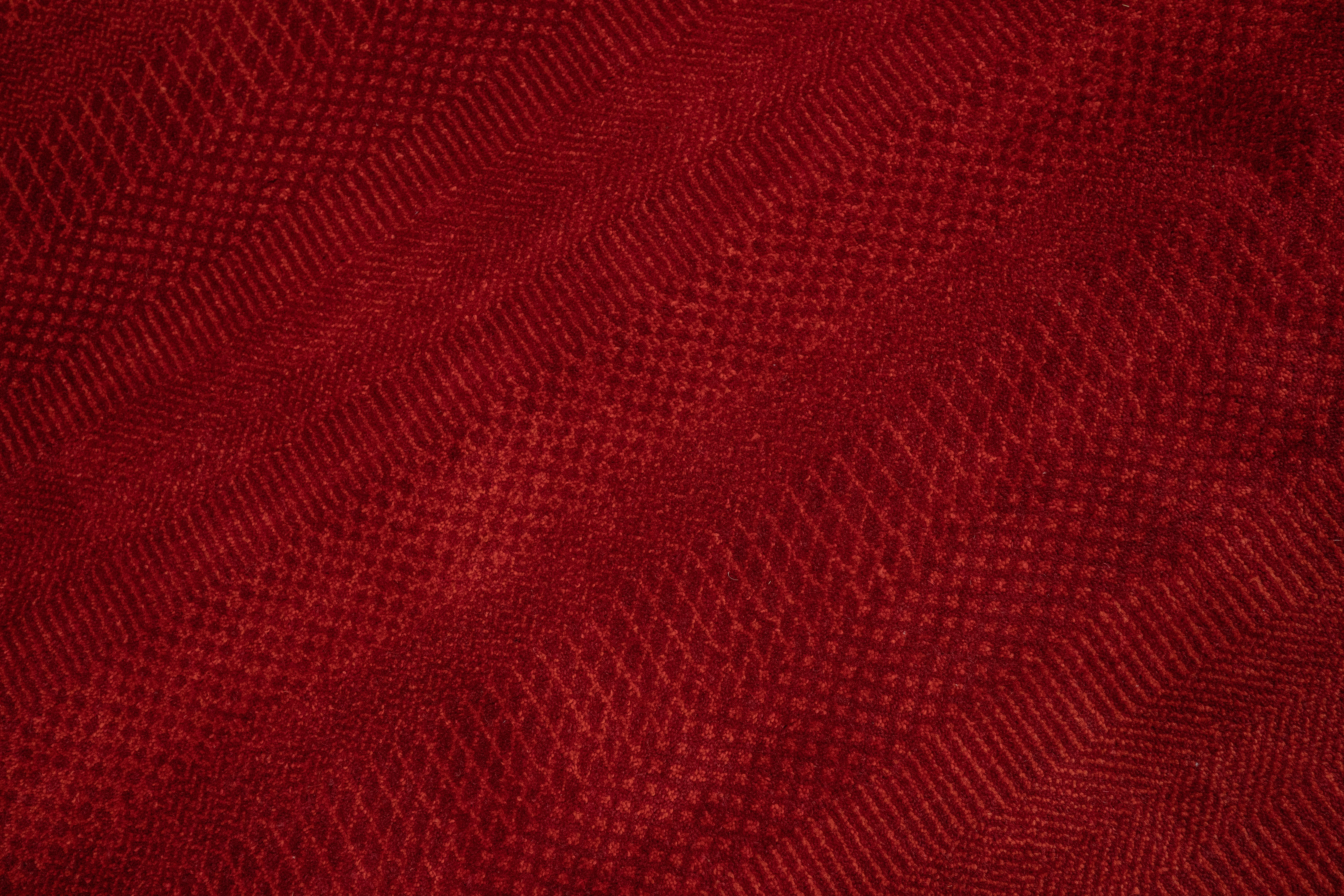 Handknotted Carpet, DIA- 883 MCN, Red & Rust