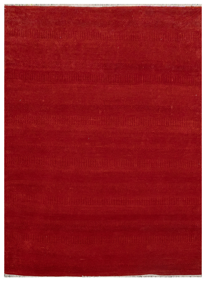 Handknotted Rug  DIA- 894 MCN Red & Dark Chocolate