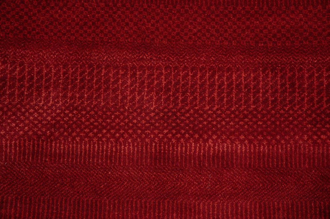 Handknotted Carpet, DIA- 895 MCN, Red & Rust