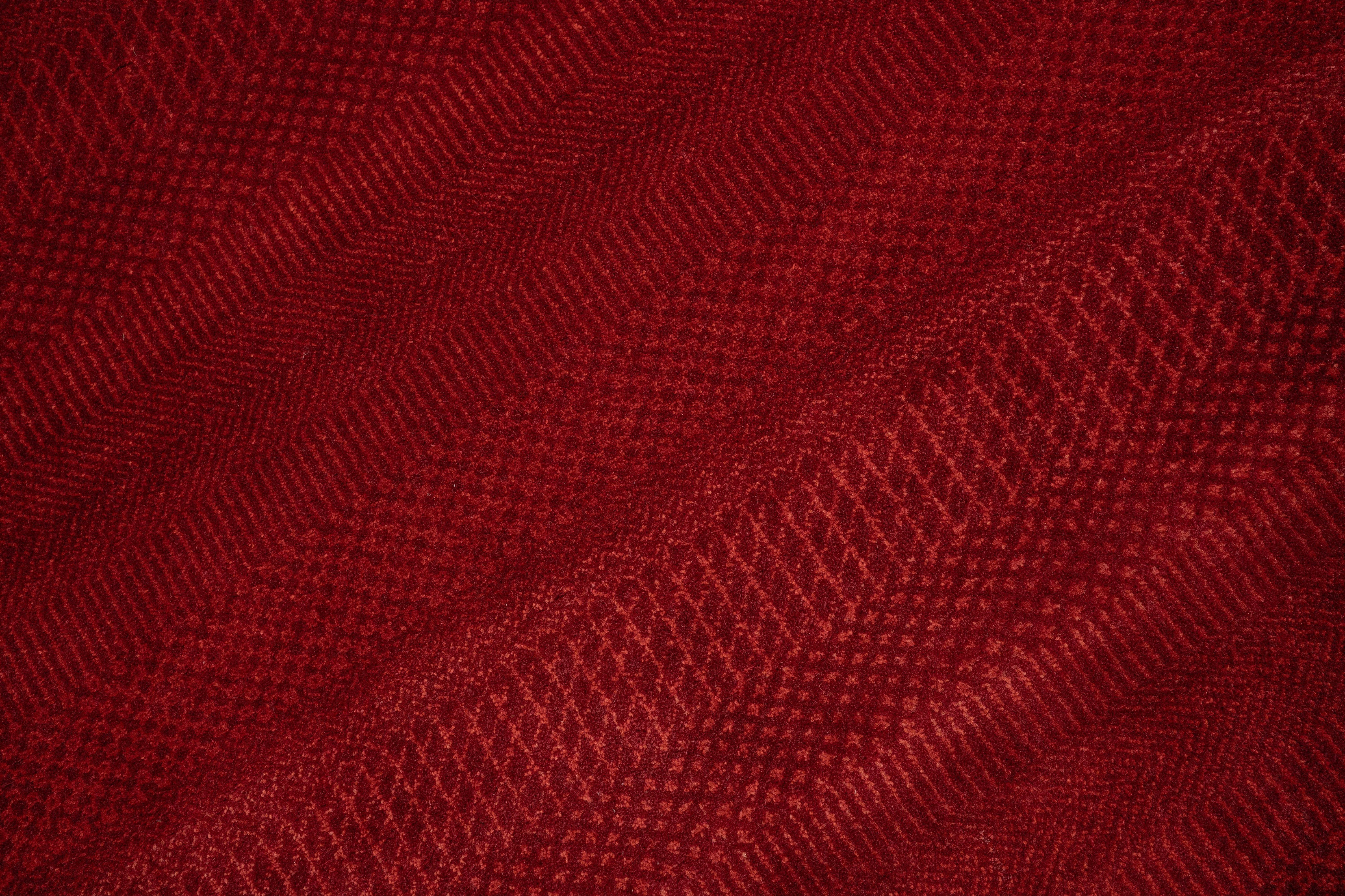 Handknotted Carpet, DIA- 895 MCN, Red & Rust