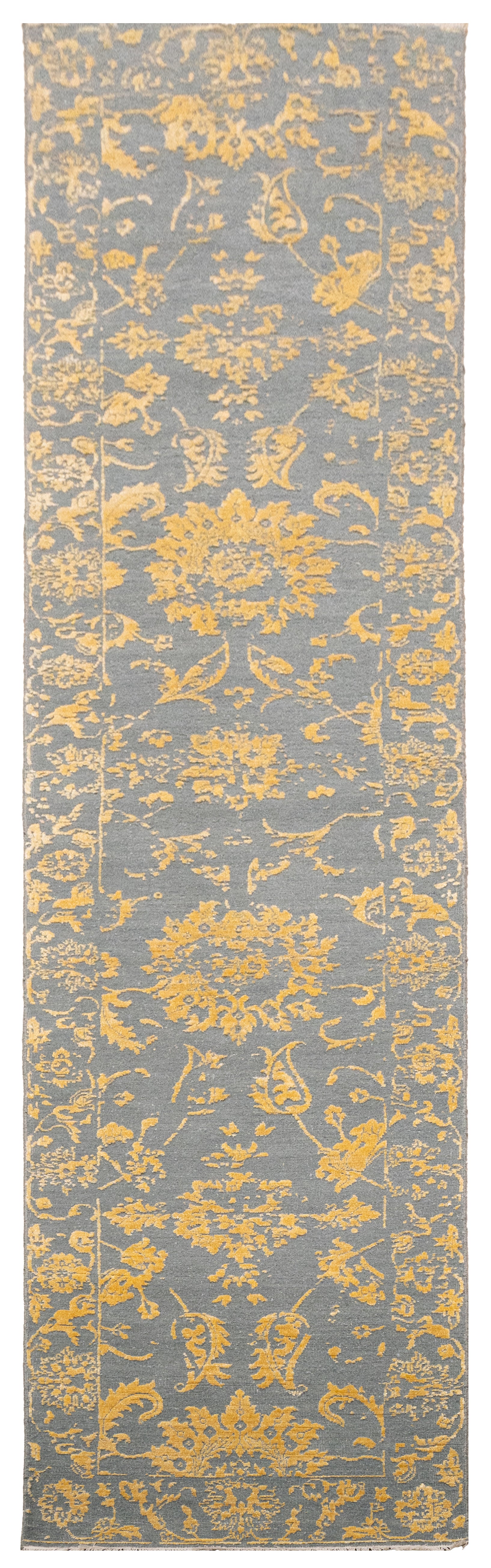 Handknotted Carpet DIA- 906 JK-A, Dark Grey & Gold