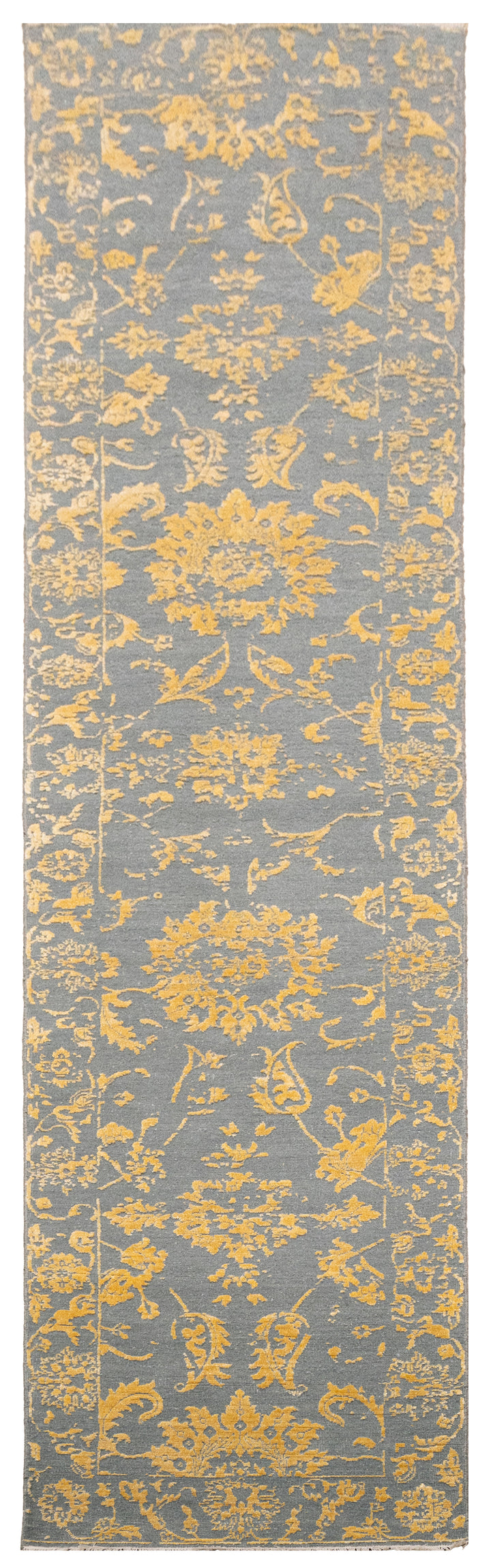 Handknotted Carpet DIA- 906 JK-A, Dark Grey & Gold