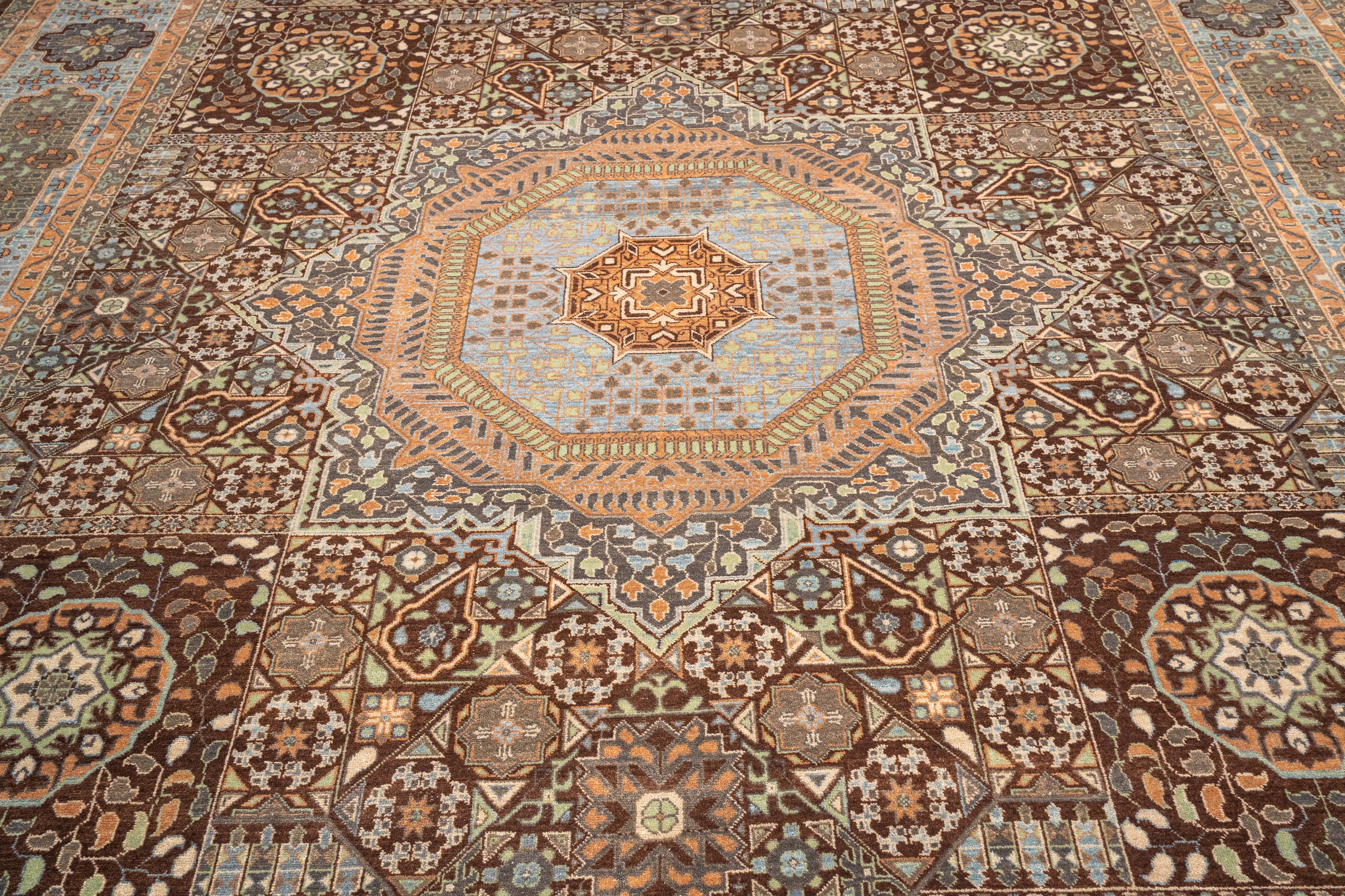 Handknotted Carpet DIA- 910 MAMLUK, BROWN & MULTI