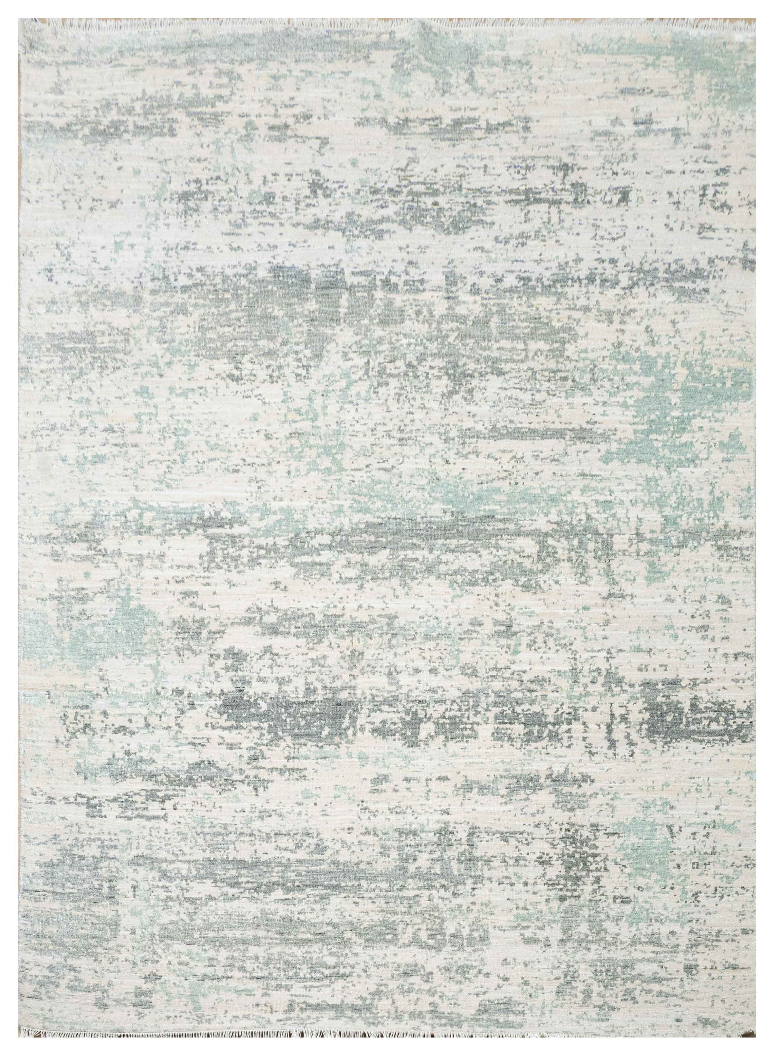 Abstract Design  Handknotted Carpet DIA- 911 GALAXY 24,  Platinum, Jet Stream & Granite Gray