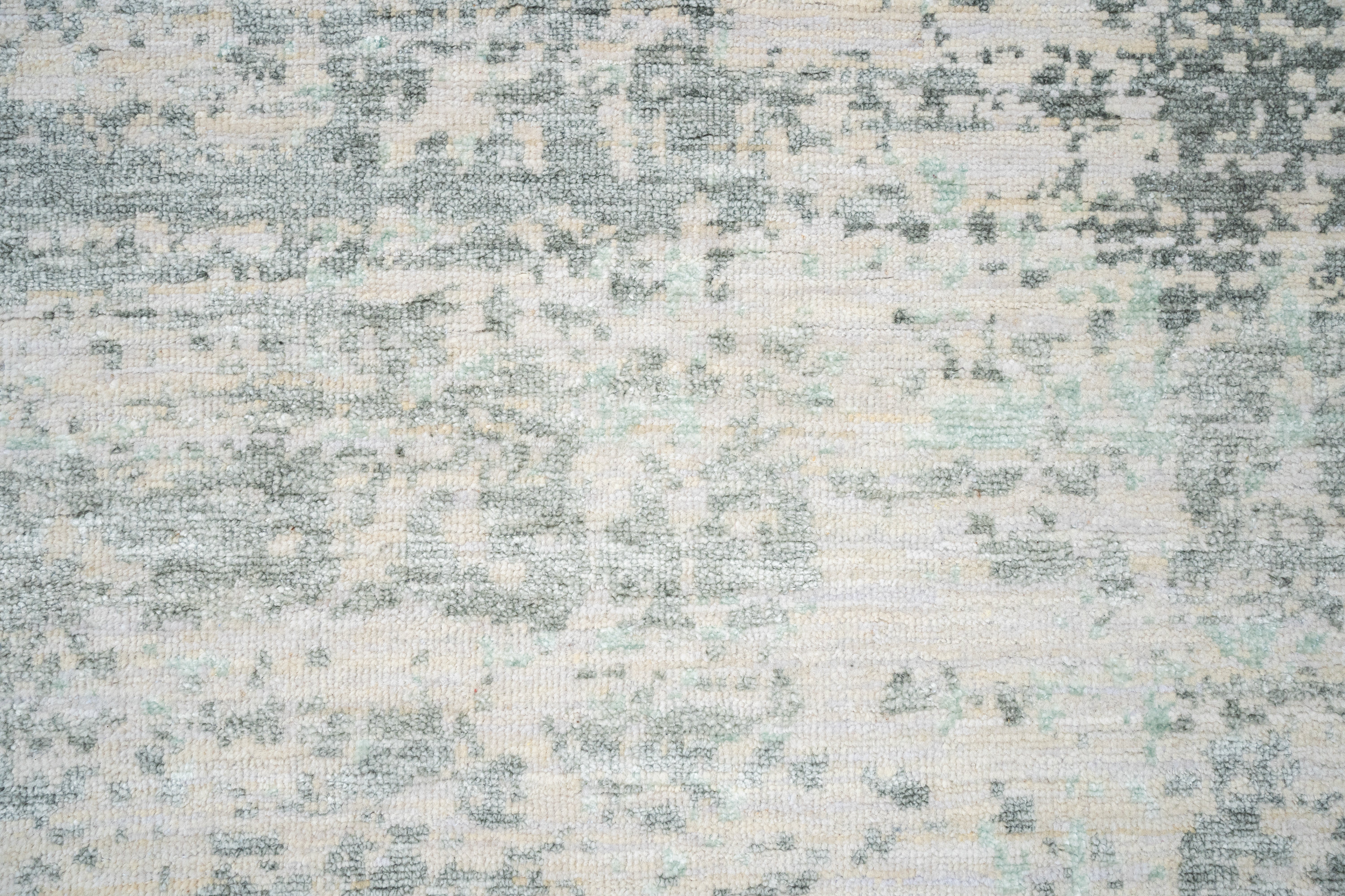 Abstract Design  Handknotted Carpet DIA- 911 GALAXY 24,  Platinum, Jet Stream & Granite Gray