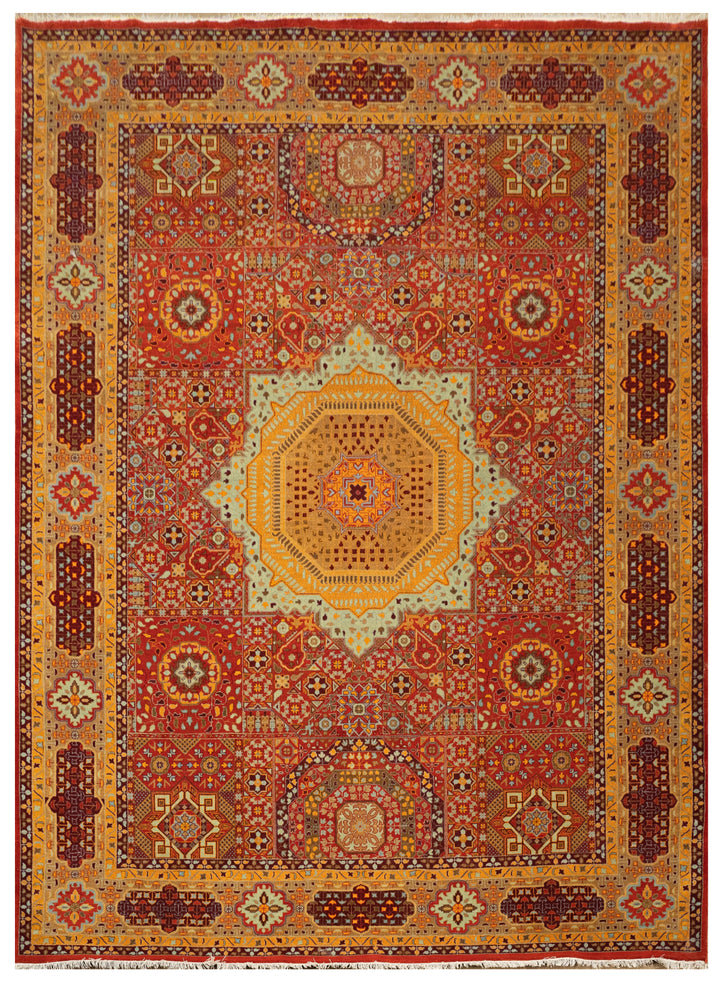 DIA- 912 MAMLUK Crimson, Dark Gold, Misty Moss & Bulgarian Rose