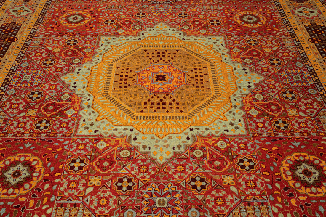 DIA- 912 MAMLUK Crimson, Dark Gold, Misty Moss & Bulgarian Rose