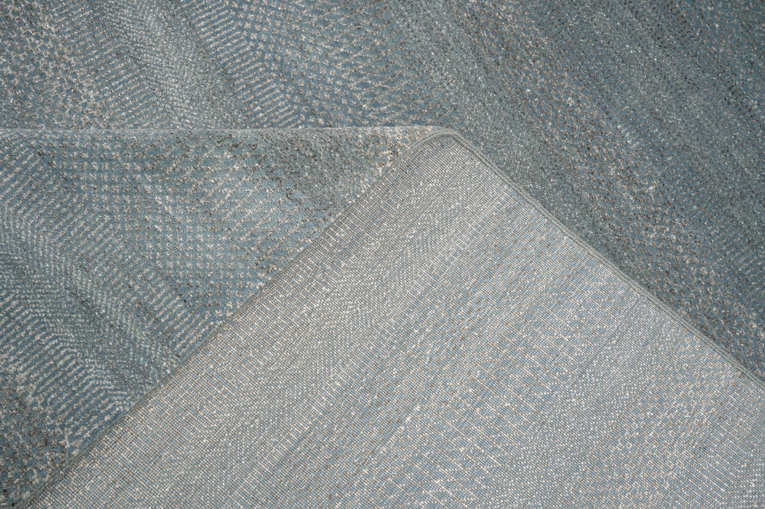 Handknotted Carpet, DIA- 946 MCN,  Stormcloud & Dyke Brown