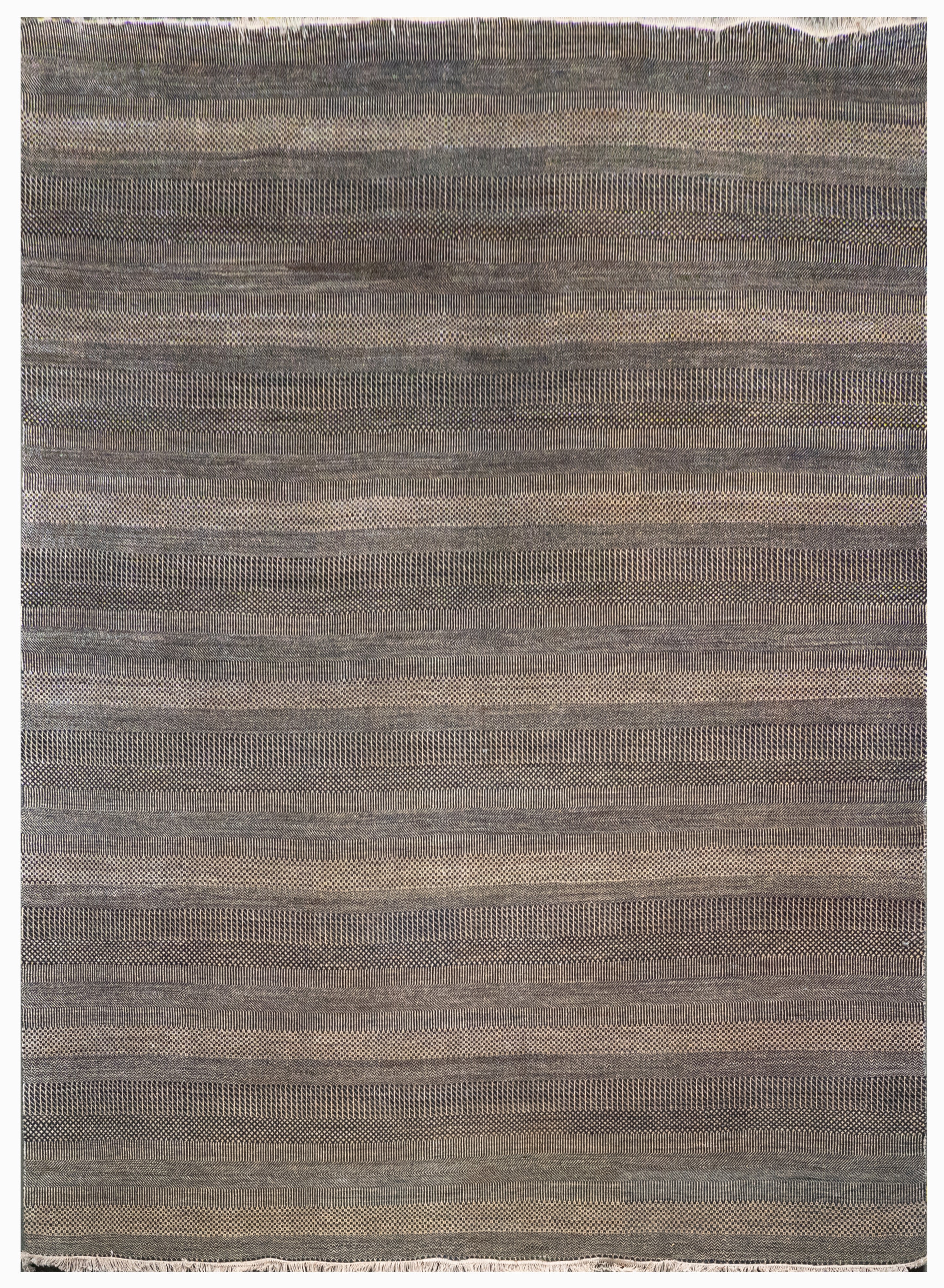Handknotted Carpet, DIA- 948 MCN, Light Taupe & Black Olive