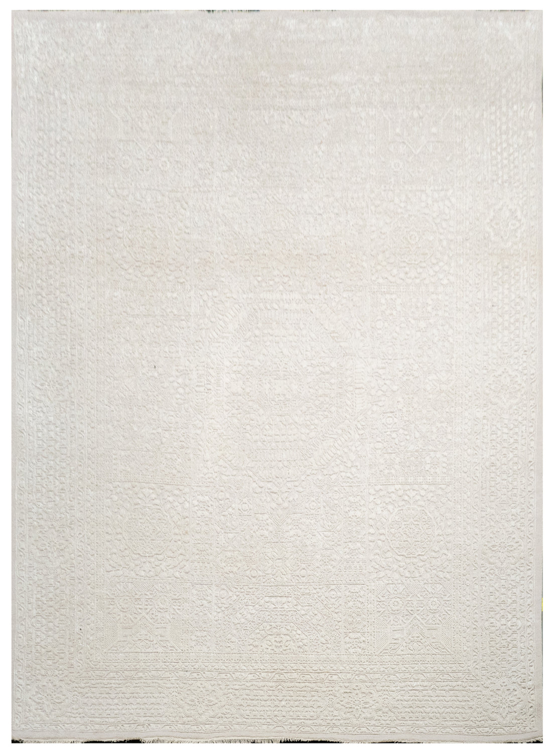 Handknotted Rug  DIA- 918 MAMLUK Ivory & Ivory