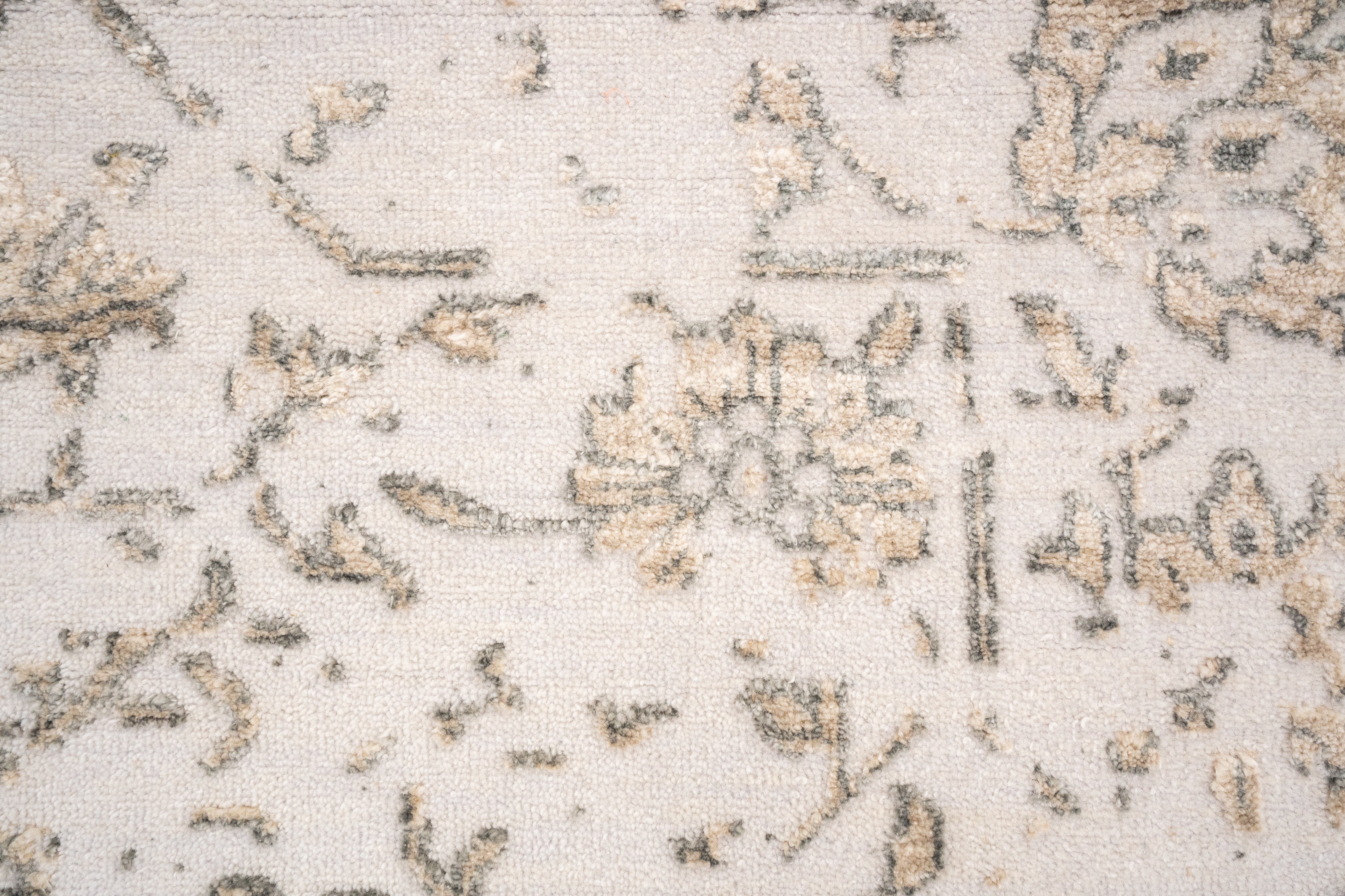 Handknotted Carpet, DIA: 974 SERAPI, Alabaster & Tan