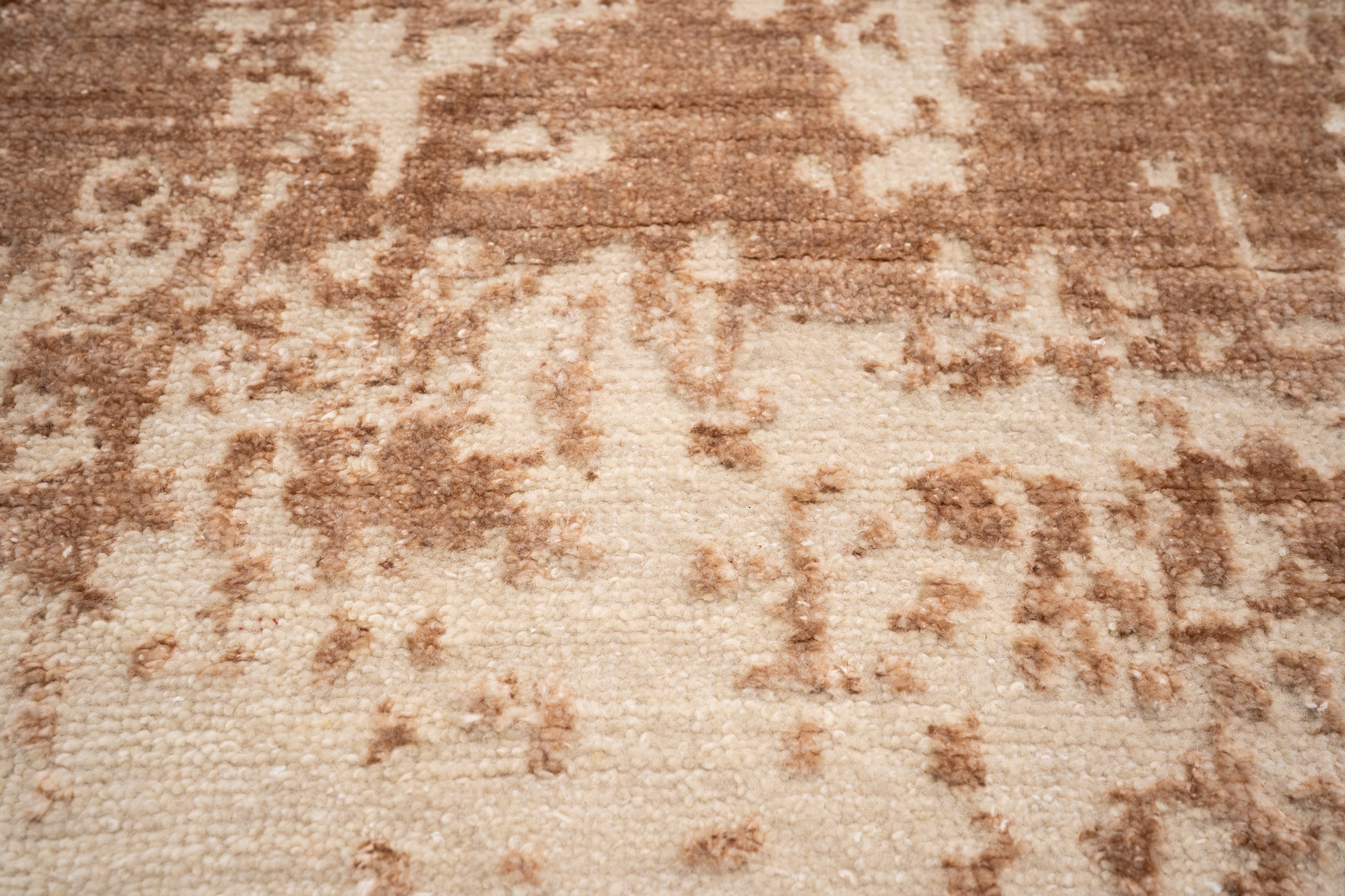 Abstract Design  Handknotted Carpet DIA: 996 GALAXY 22,  Café Au Lait Dust, Storm & Silver Pink