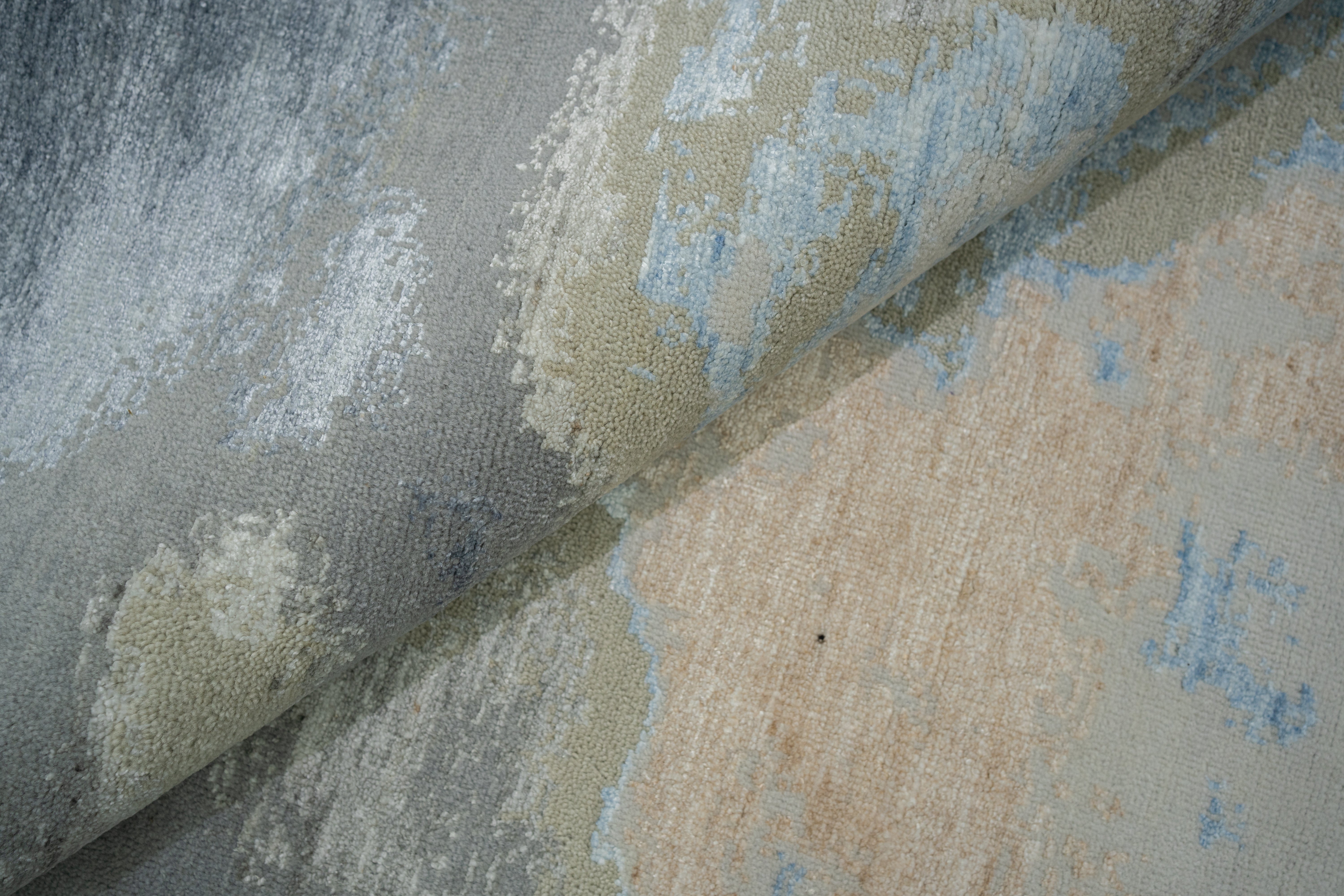 Abstact Design Handknotted Carpet DIA- 1209