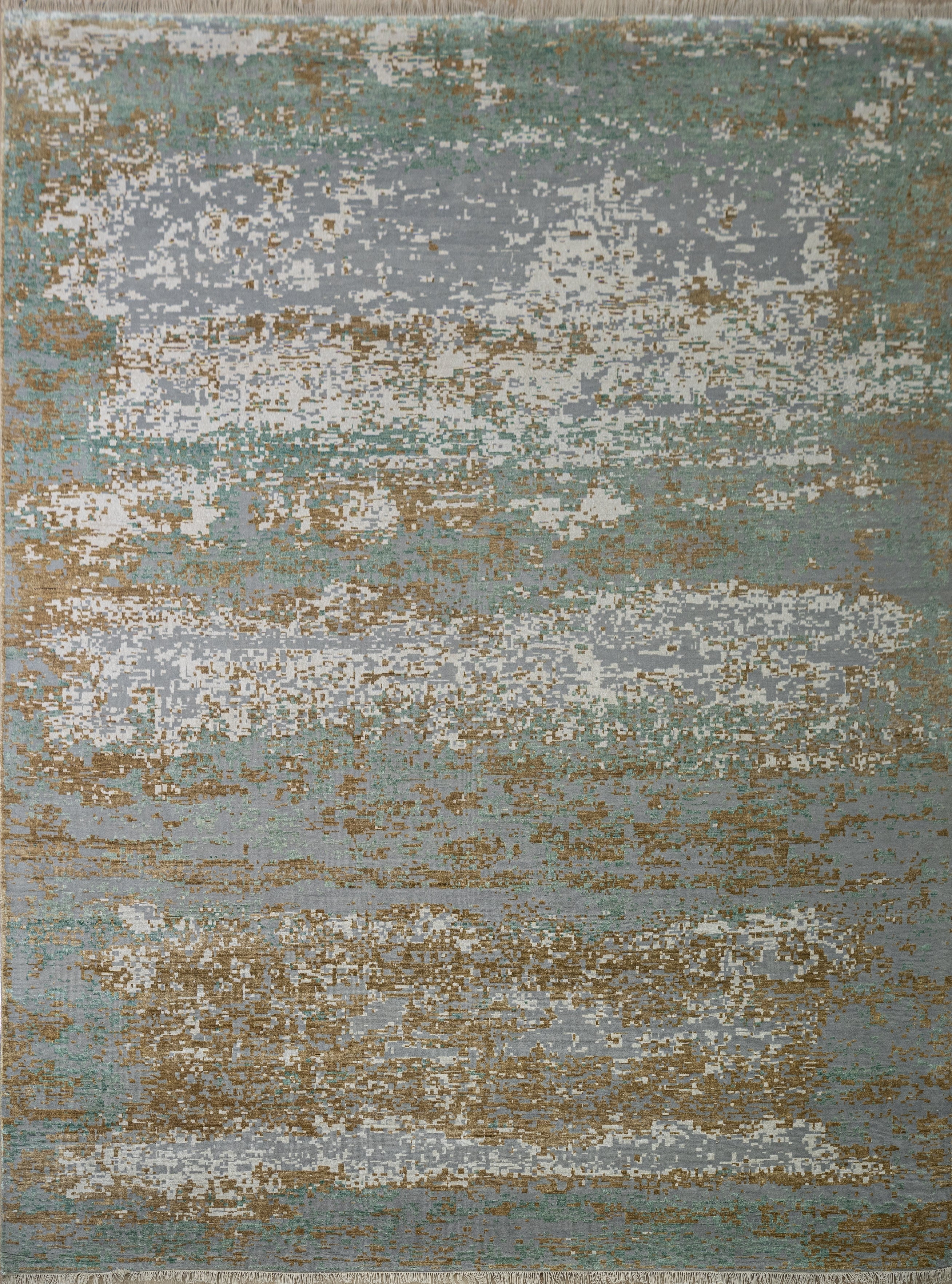 Abstact Design Handknotted Carpet DIA- 710