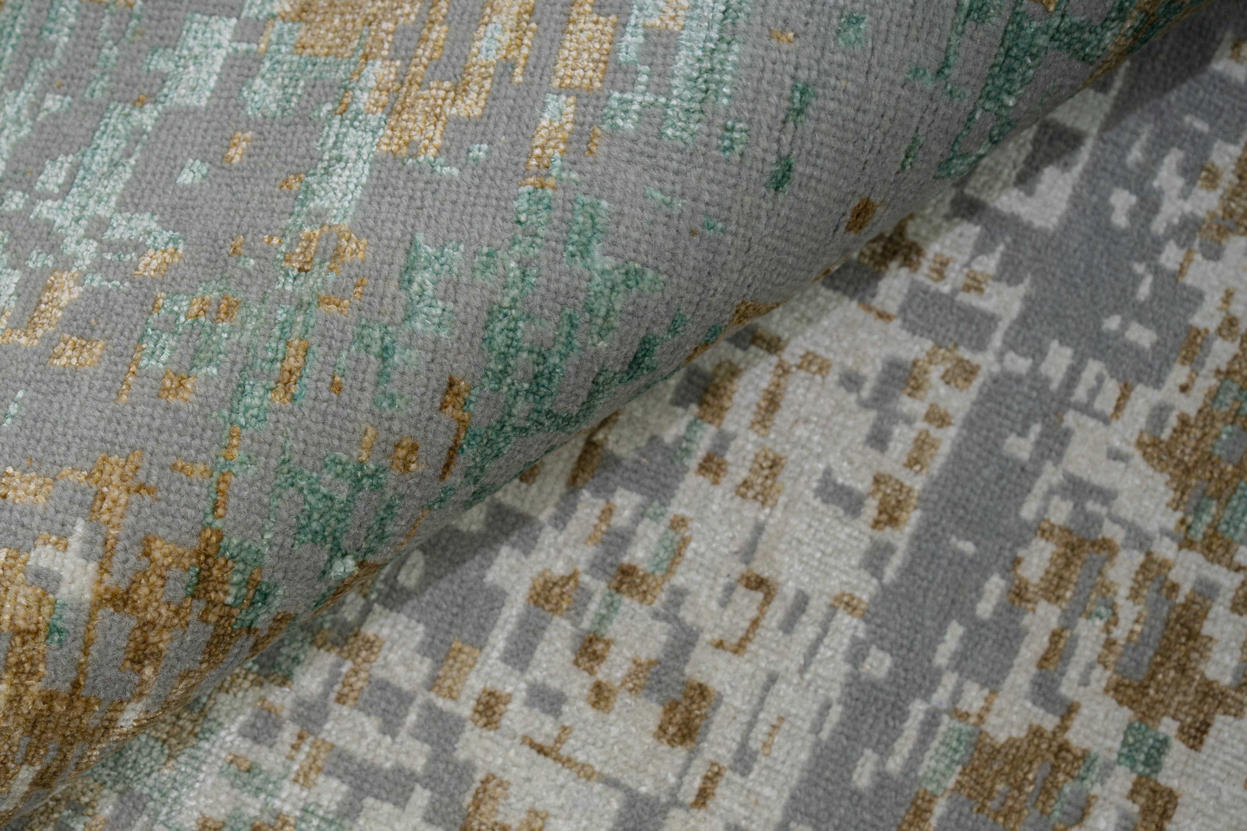 Abstact Design Handknotted Carpet DIA- 710