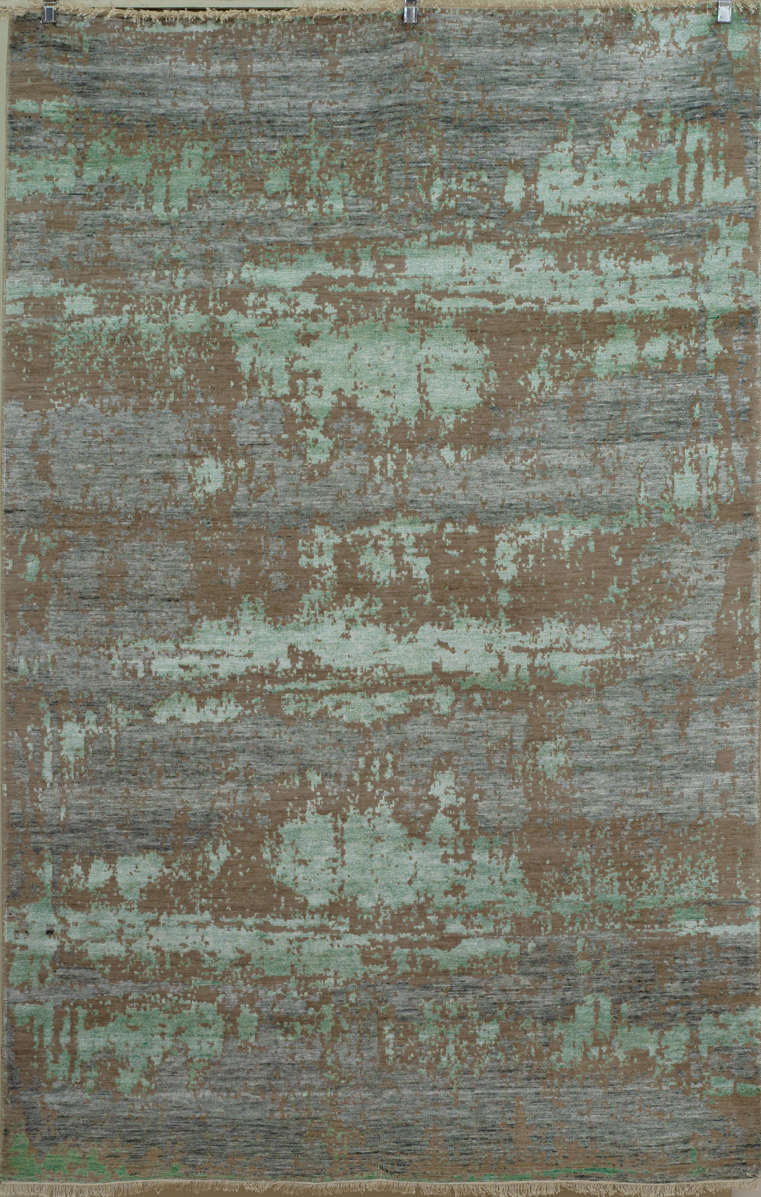 Abstract Design  Handknotted Carpet DIA- 1539 GALAXY 23,  Morning Blue & Boy Red