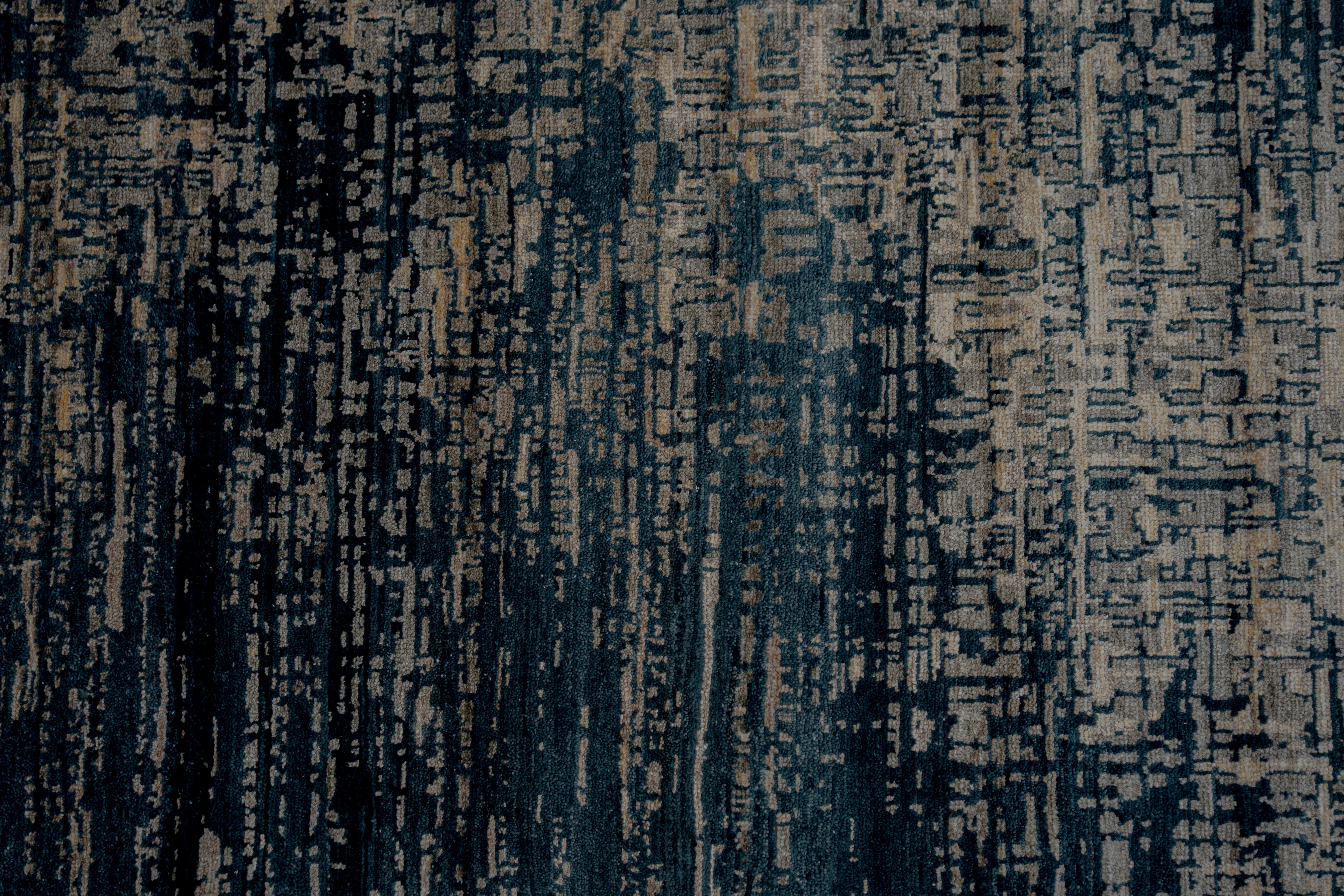 Abstact Design Handknotted Carpet DIA- 1103