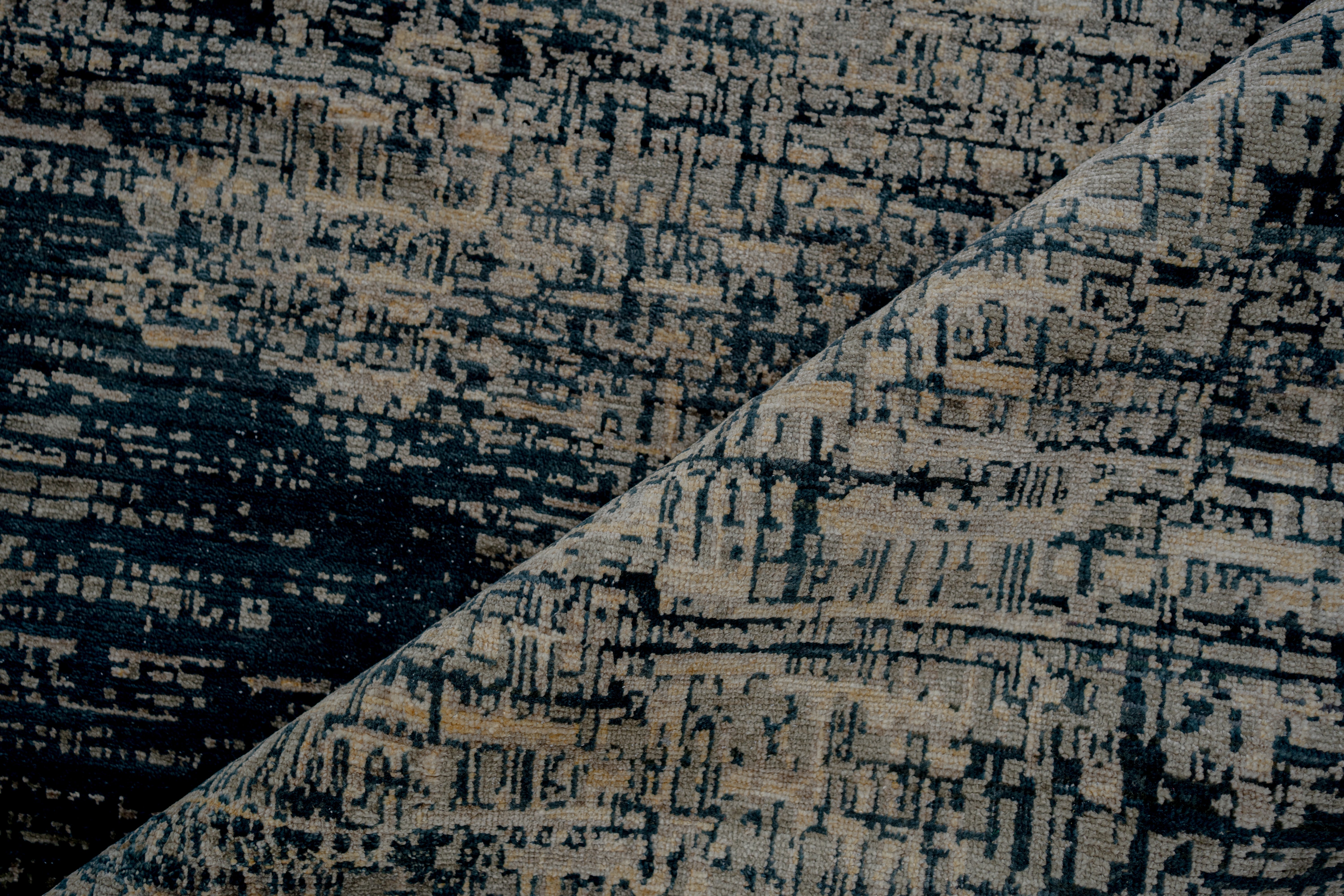 Abstact Design Handknotted Carpet DIA- 1103