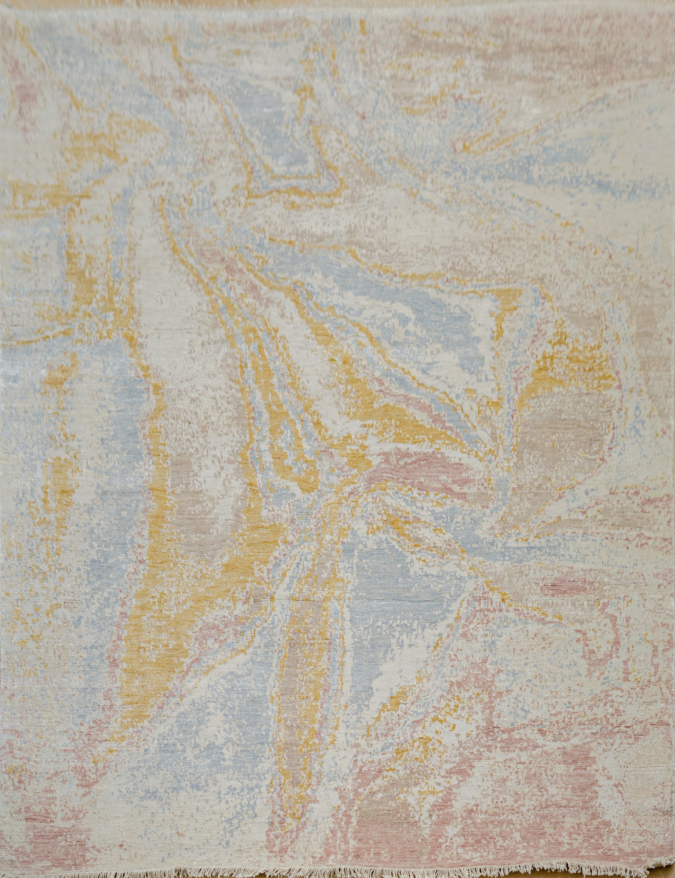 Abstact Design Handknotted Carpet DIA- 1175