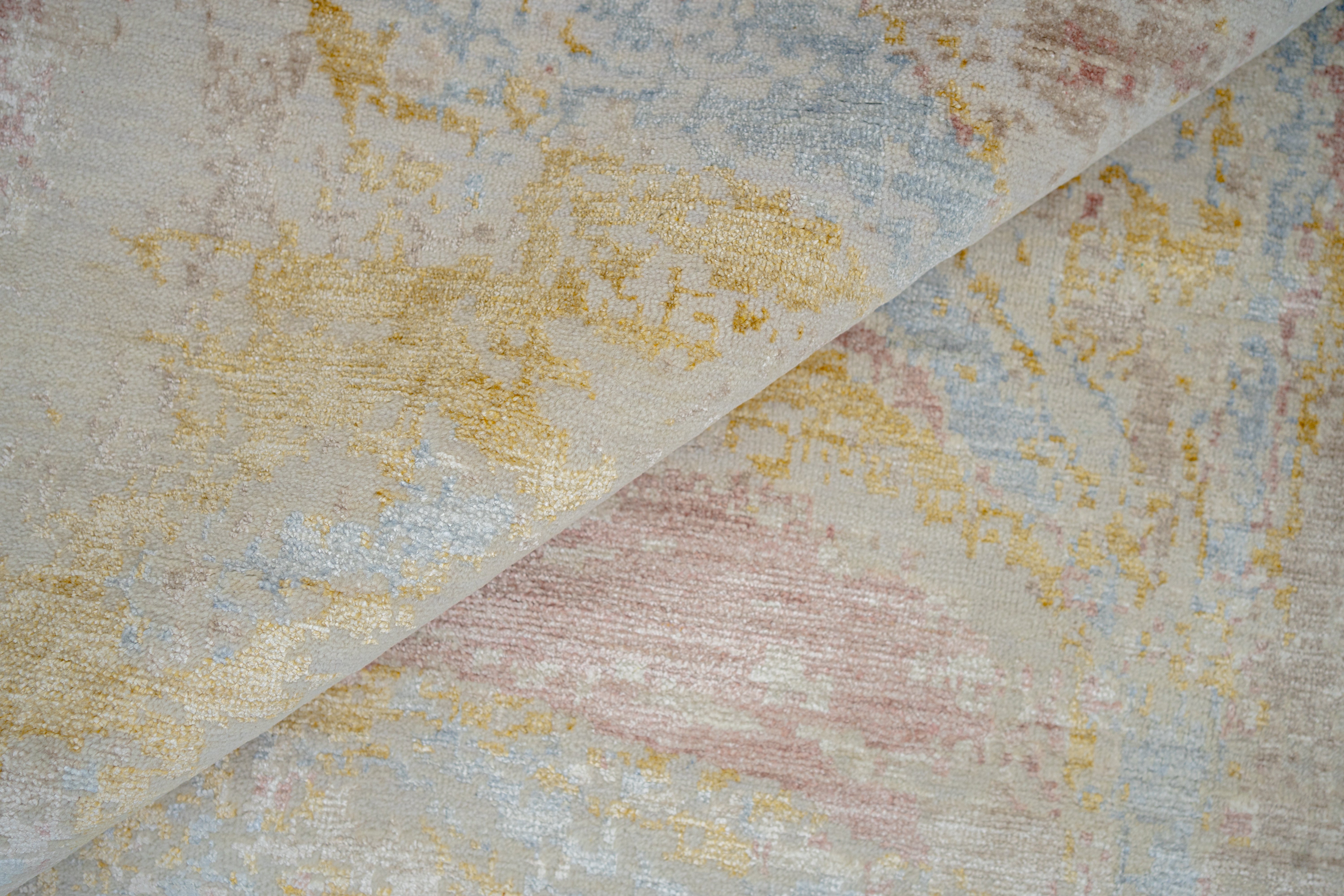 Abstact Design Handknotted Carpet DIA- 1175