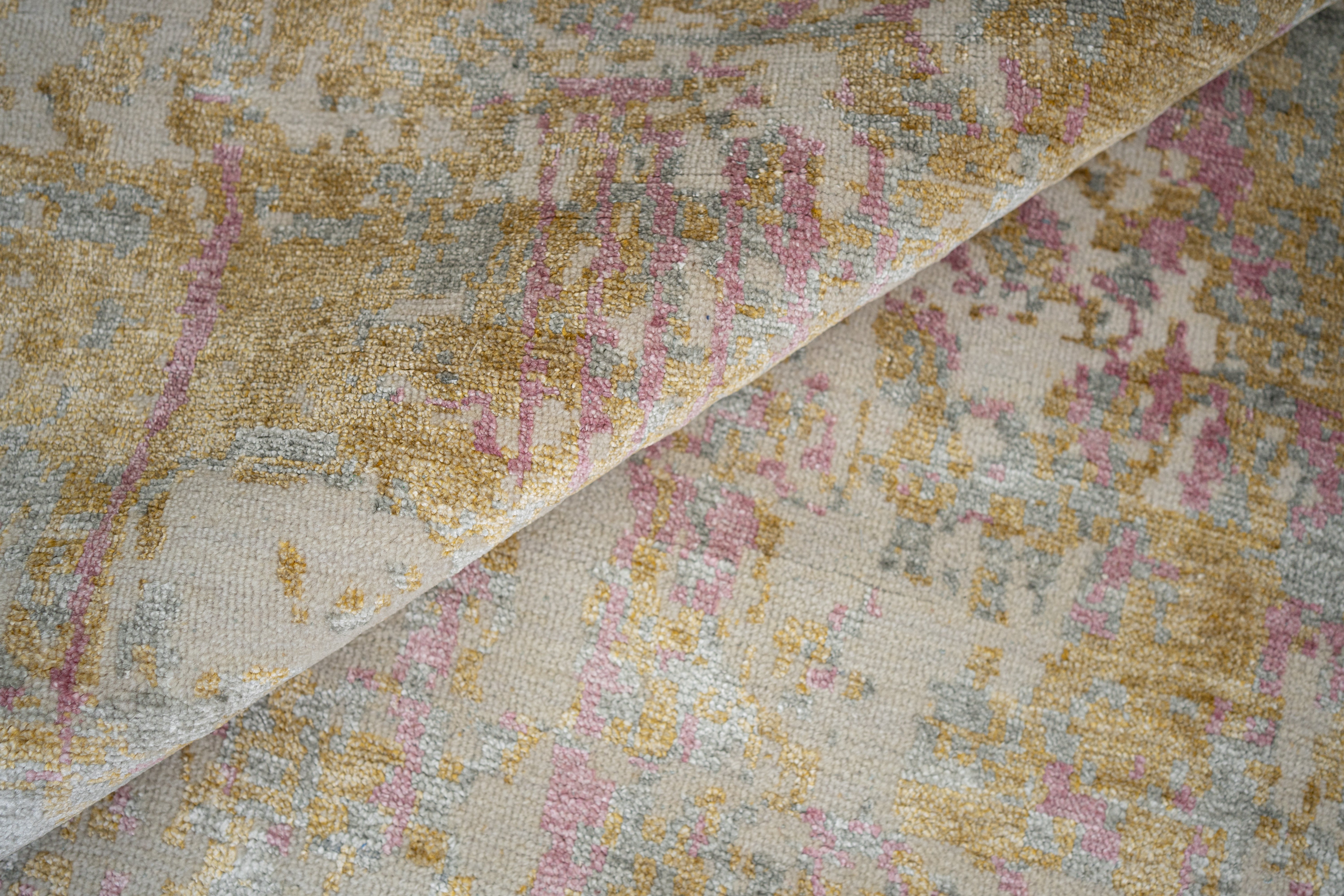 Abstact Design Handknotted Carpet DIA- 1176