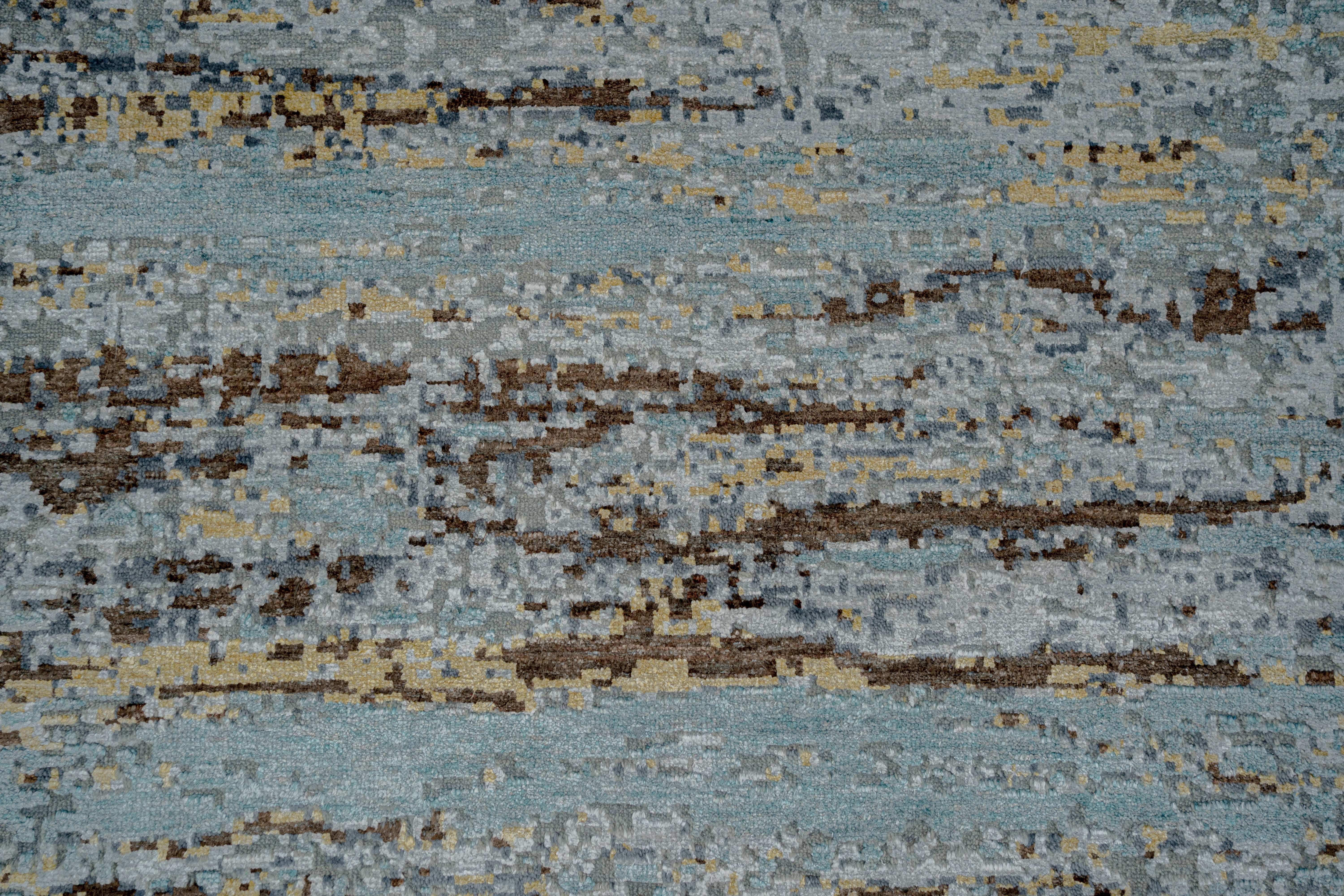 Abstact Design Handknotted Carpet DIA- 247