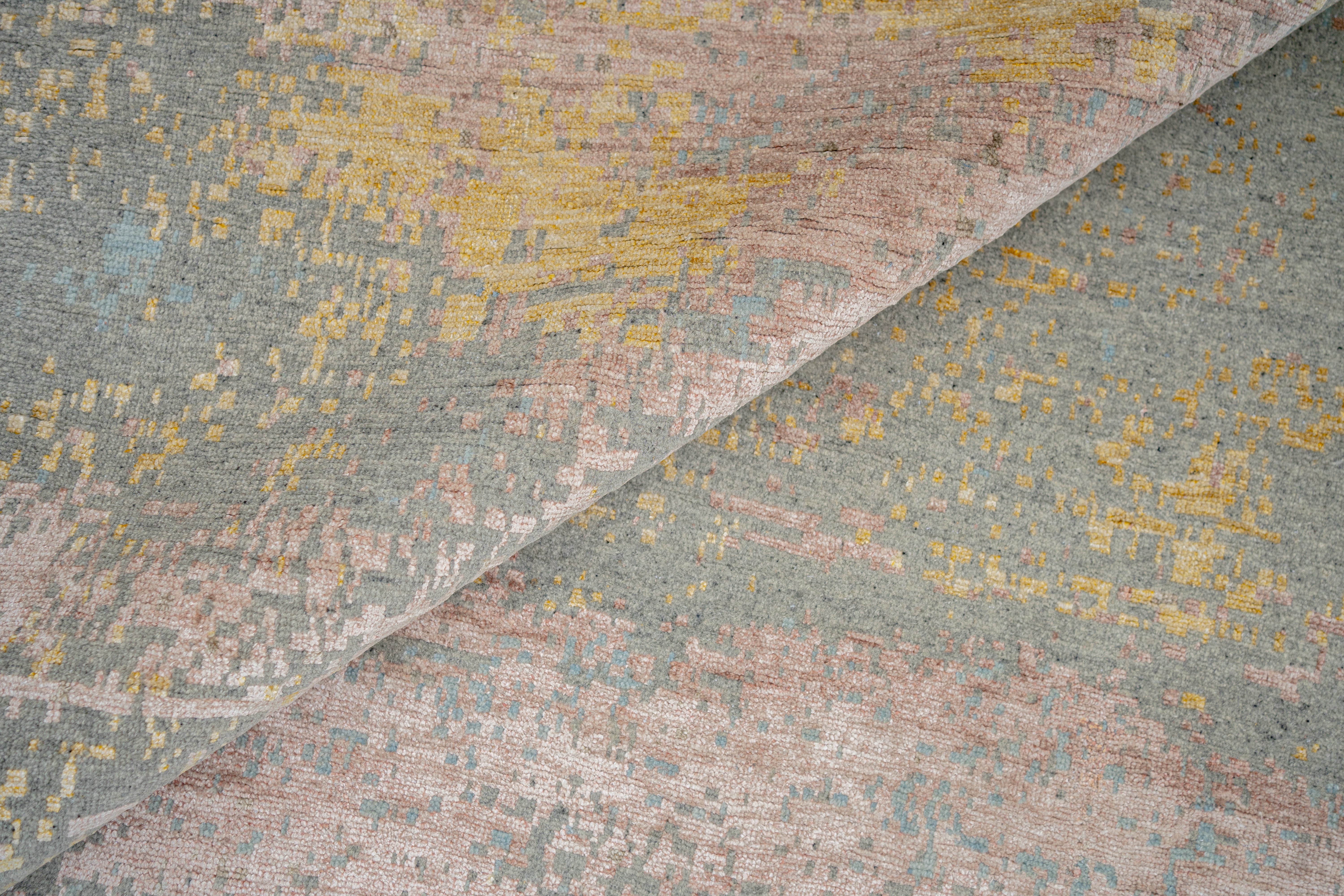 Abstact Design Handknotted Carpet DIA- 320