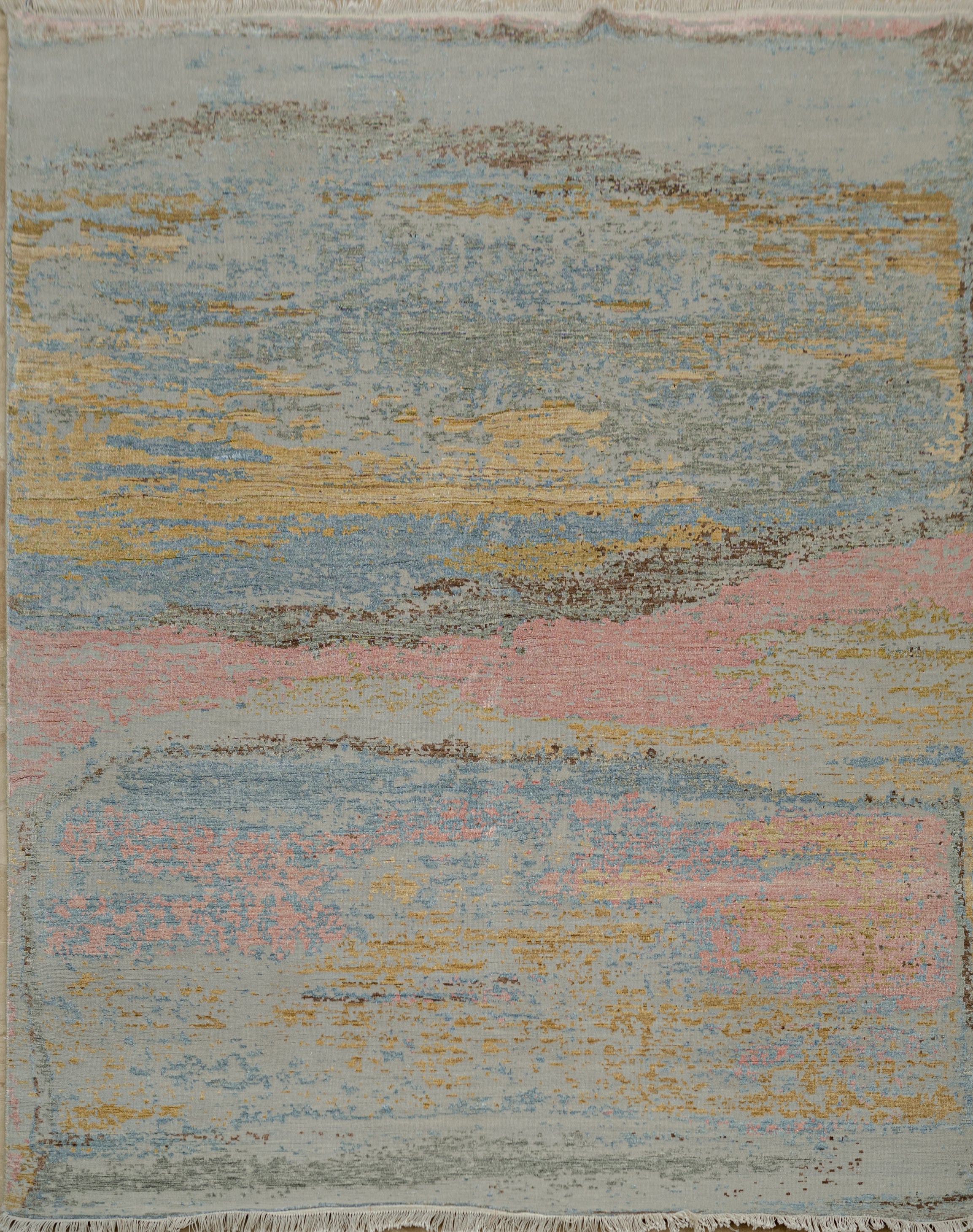 Abstact Design Handknotted Carpet DIA- 498 GALAXY