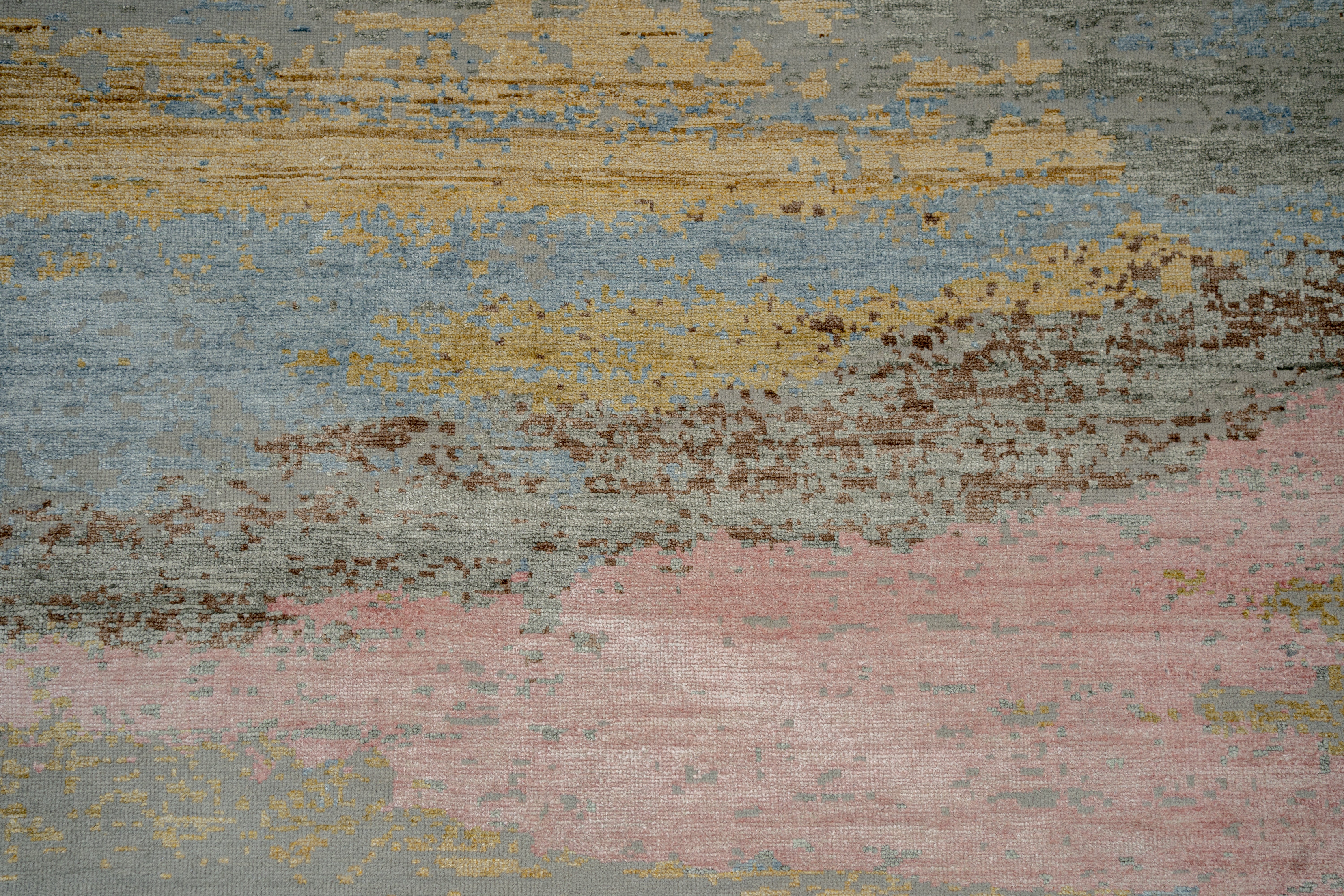 Abstact Design Handknotted Carpet DIA- 498 GALAXY