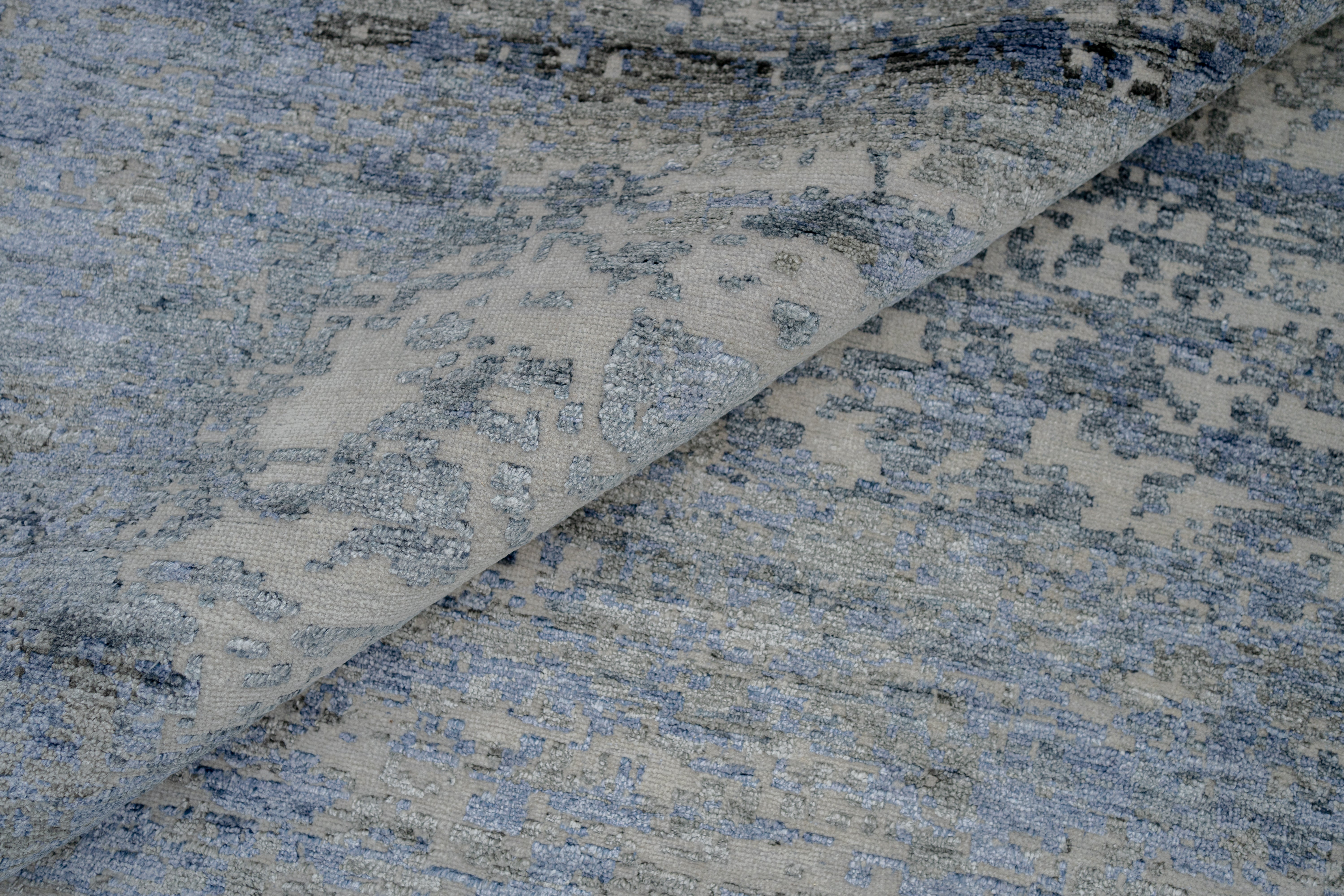 Abstact Design Handknotted Carpet DIA- 552