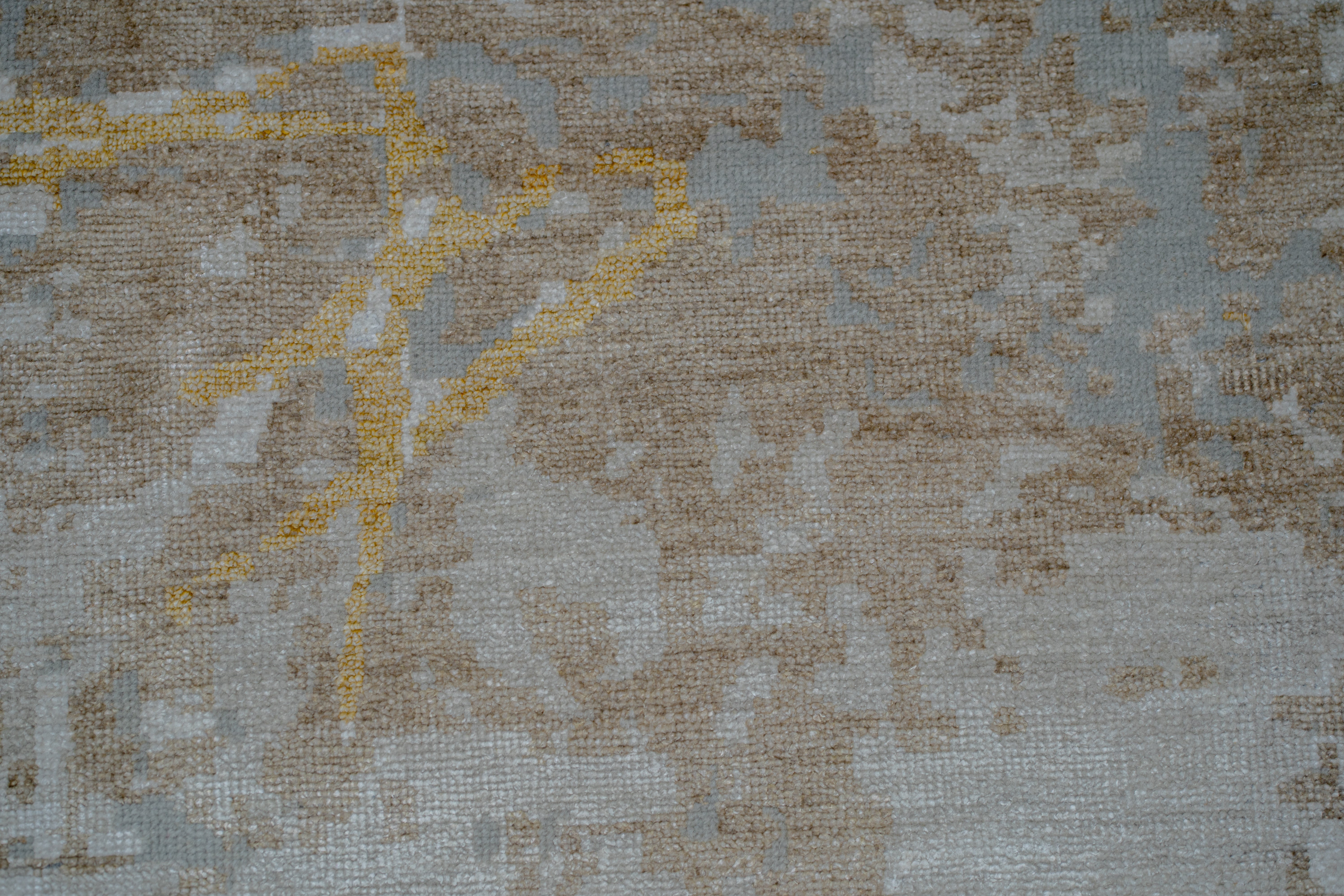 Abstact Design Handknotted Carpet DIA- 667