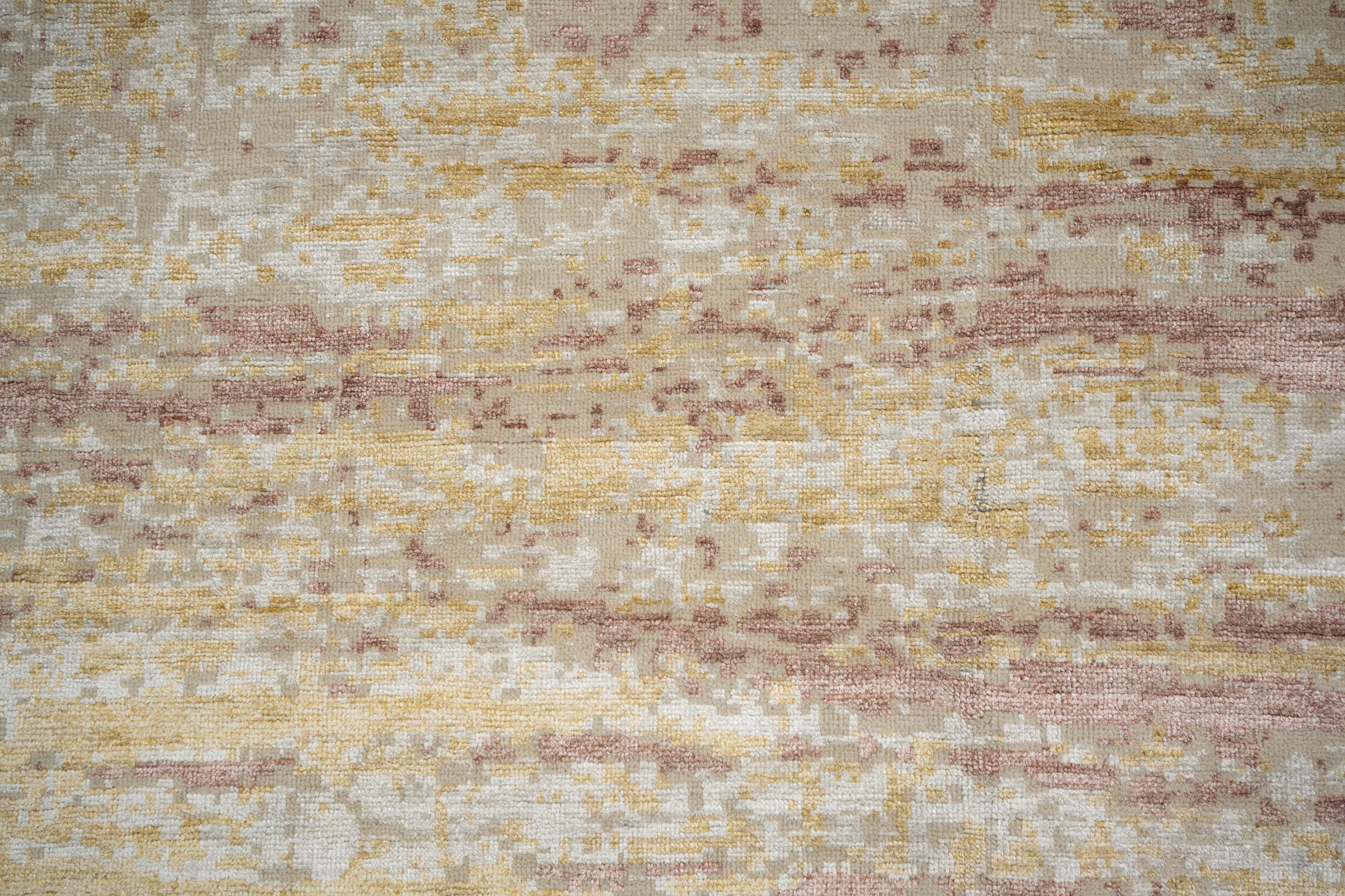 Abstact Design Handknotted Carpet DIA- 688