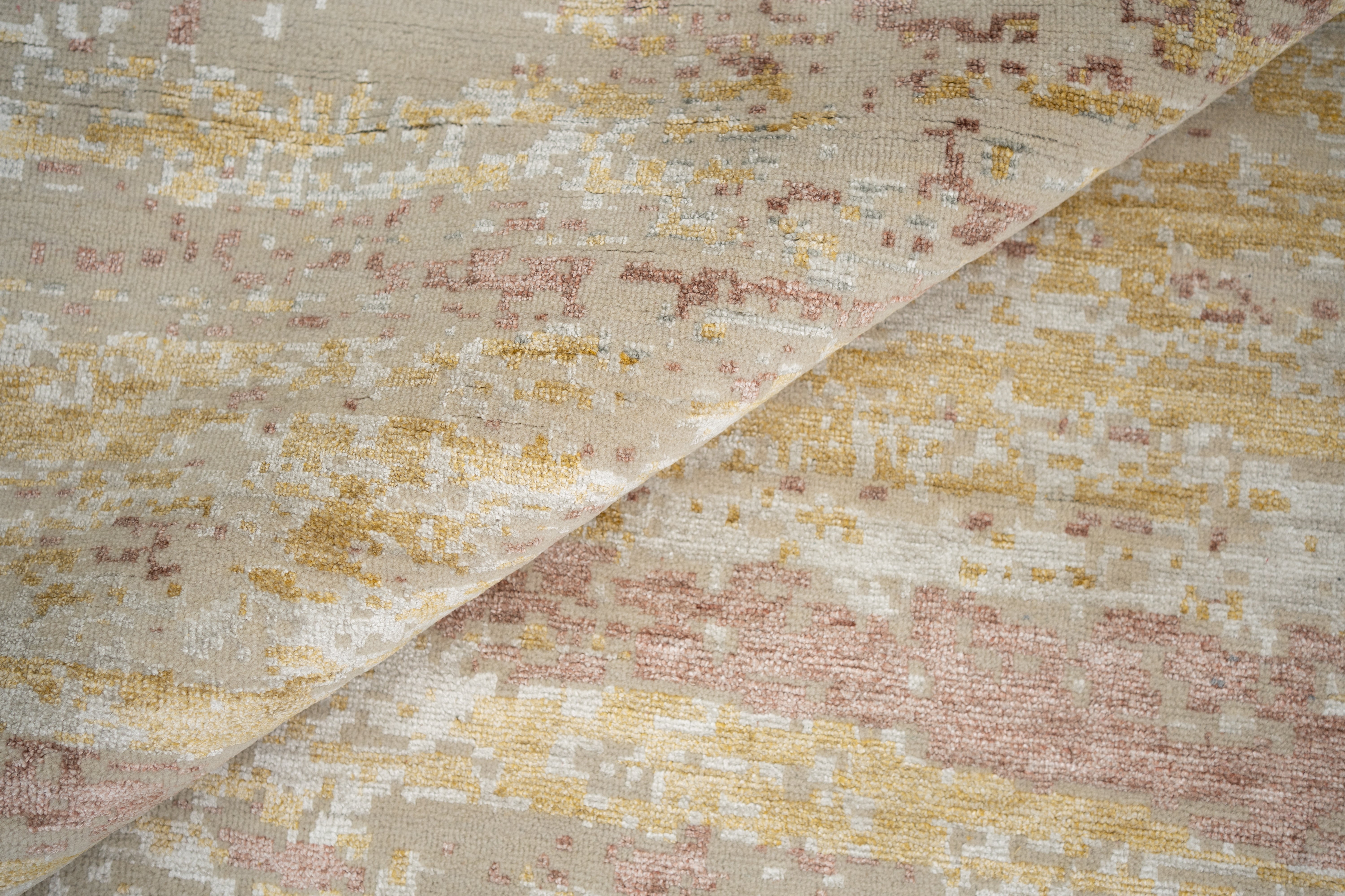 Abstact Design Handknotted Carpet DIA- 688