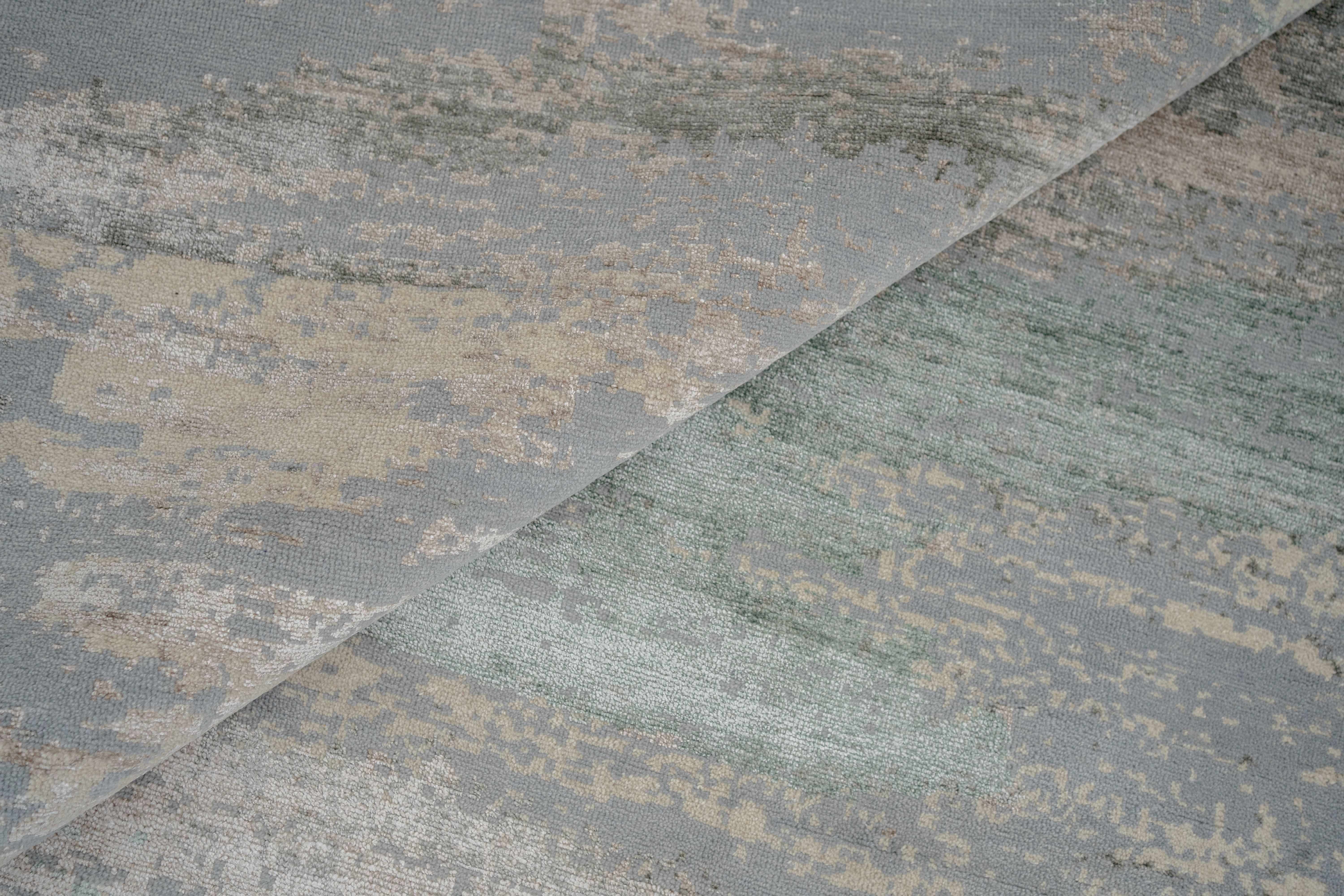 Abstact Design Handknotted Carpet DIA- 778