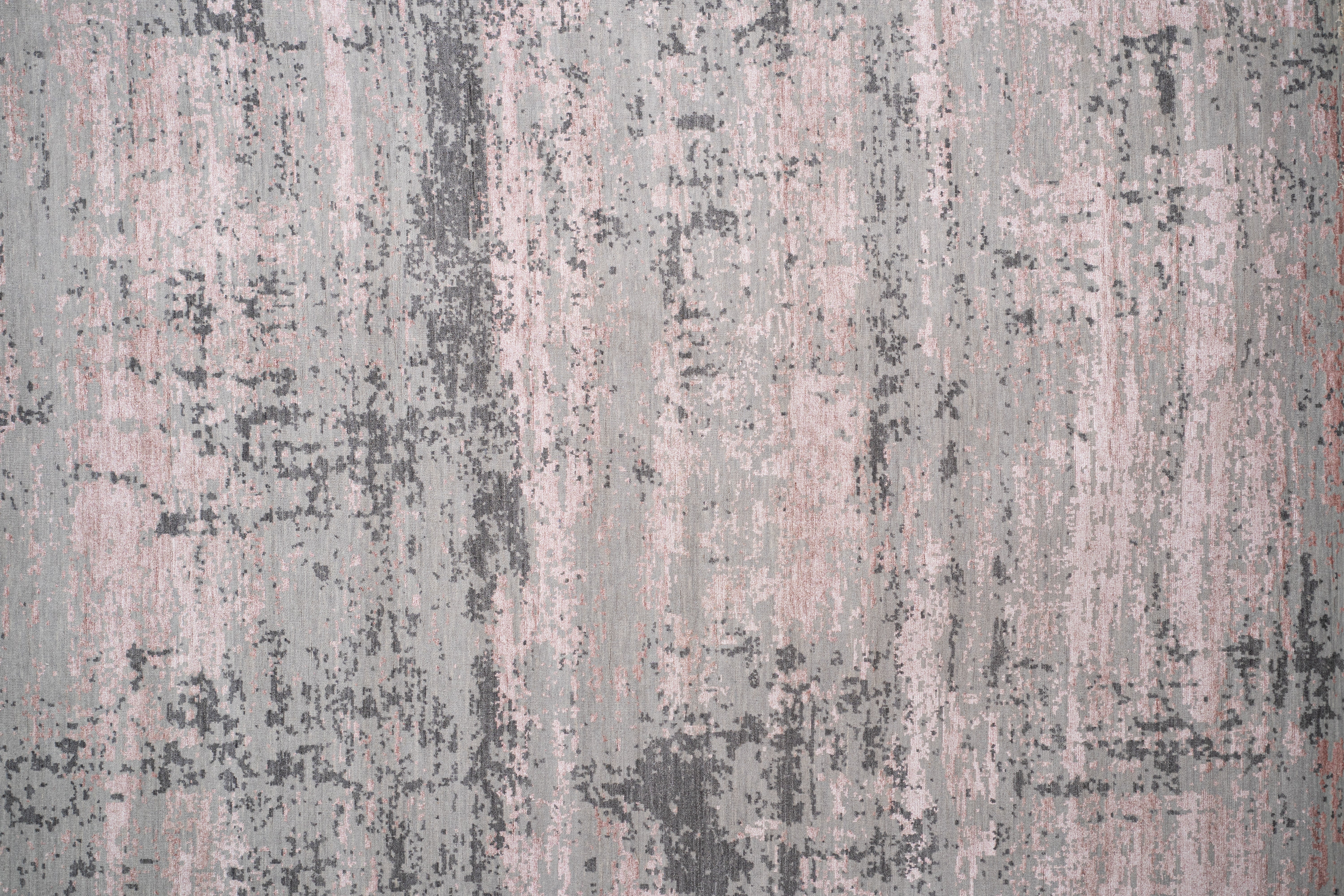 Abstract Design Handknotted Carpet DIA- 1269